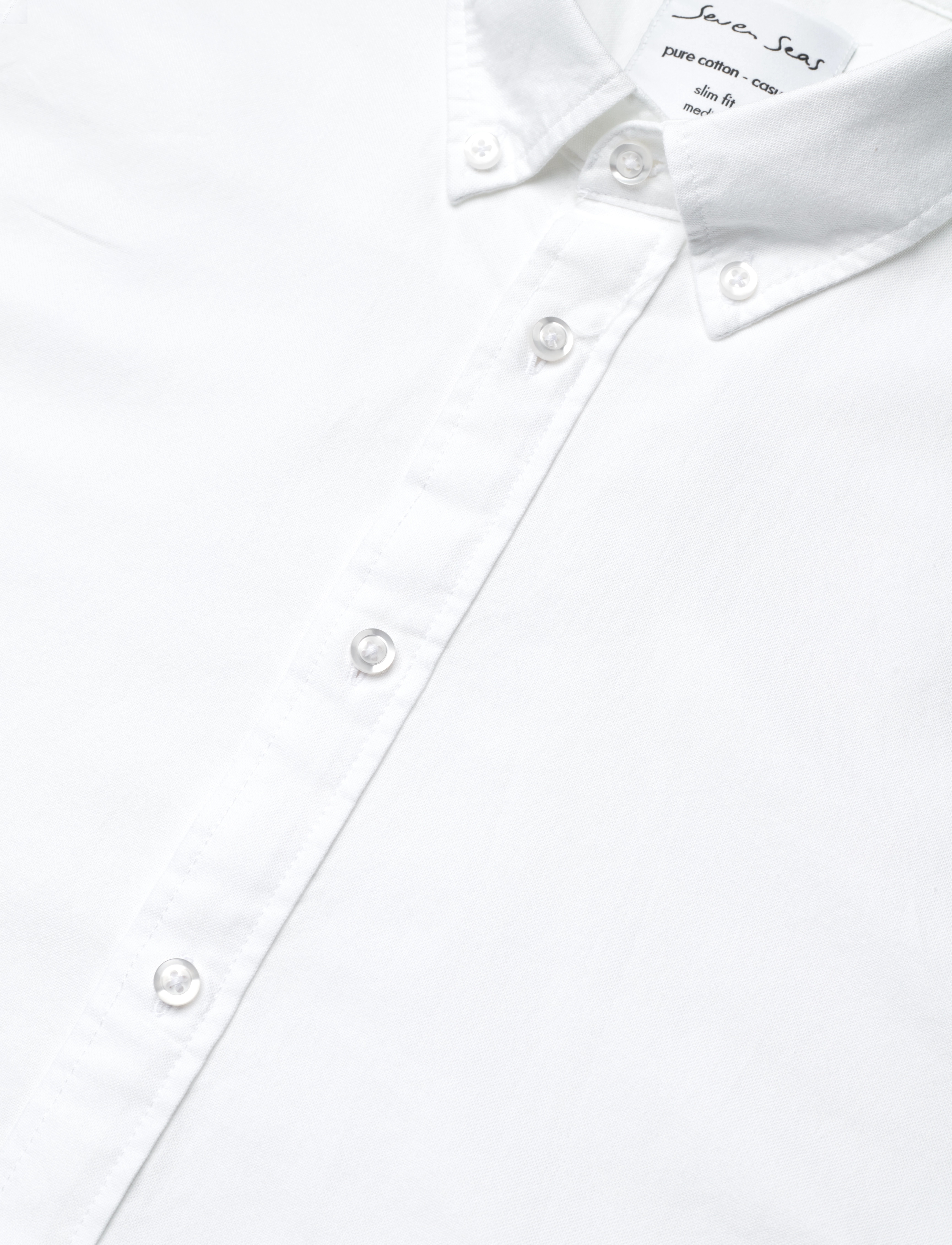 Seven Seas Copenhagen - SEVEN SEAS Oxford | slim - oxford shirts - white - 4
