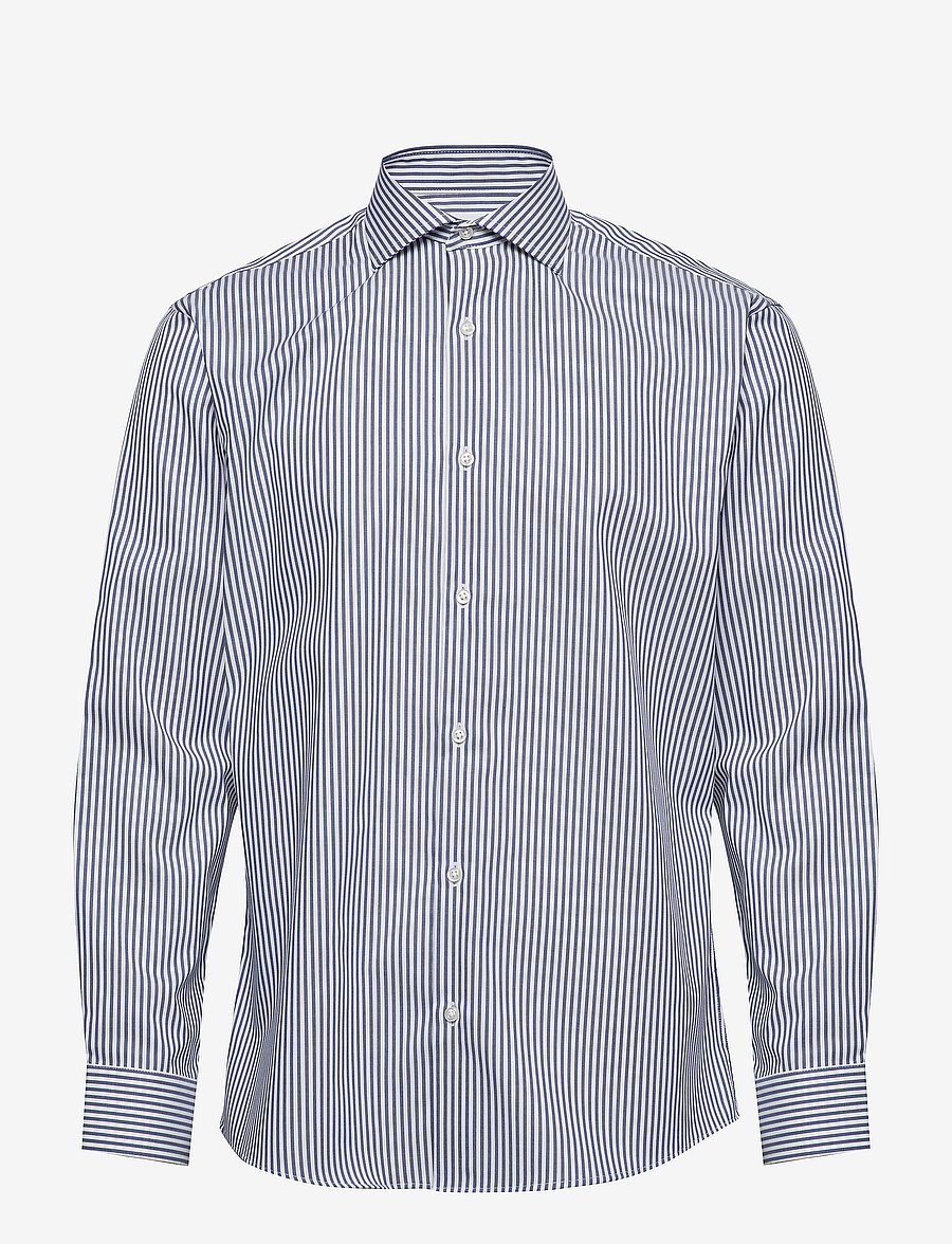 Seven Seas Copenhagen - SEVEN SEAS Fine Twill Cadet | modern - triibulised särgid - navy - 0