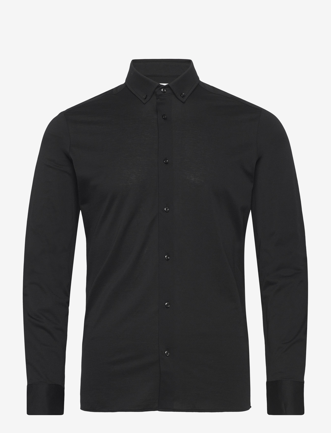 Seven Seas Copenhagen - The Jersey | Men's I LS, Slim fit - kostymskjortor - black - 0