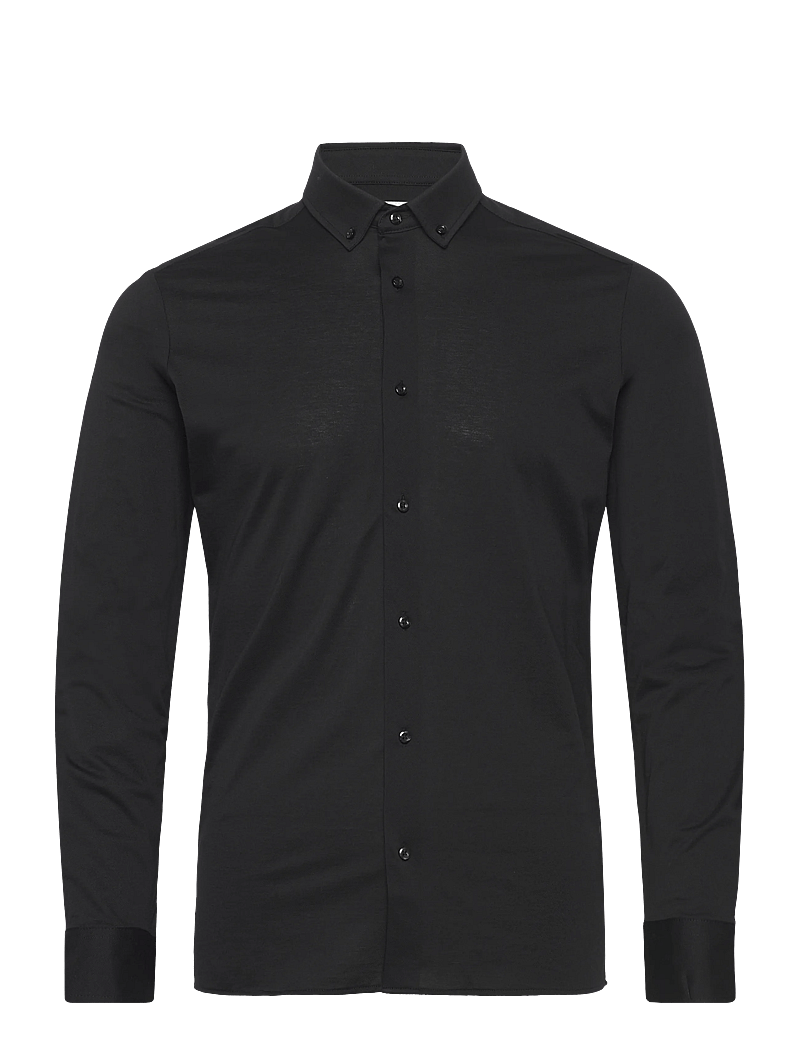 Seven Seas Copenhagen - The Jersey | Men's I LS, Slim fit - kostymskjortor - black - 0