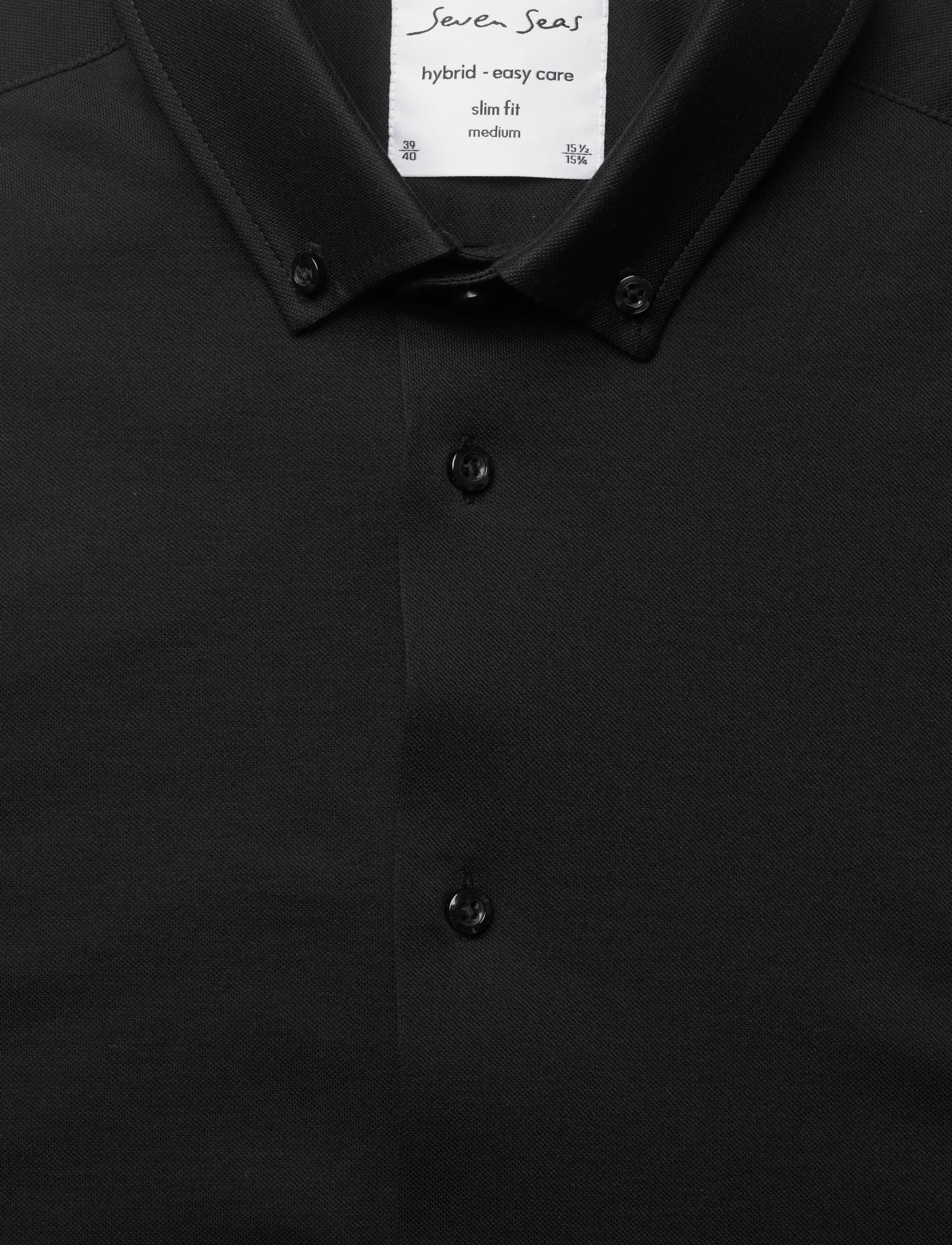 Seven Seas Copenhagen - SEVEN SEAS The Jersey | slim - formelle skjorter - black - 2