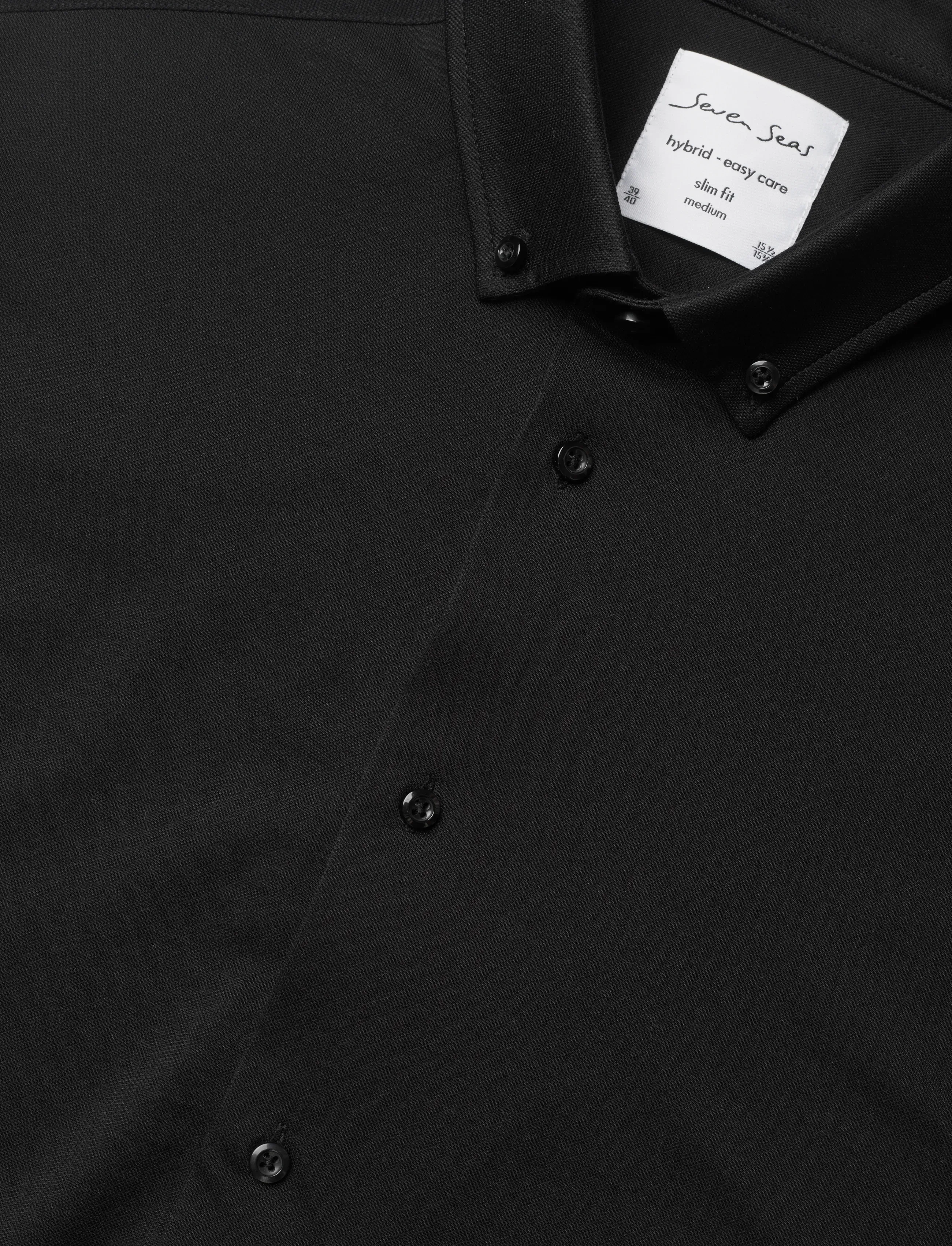 Seven Seas Copenhagen - SEVEN SEAS The Jersey | slim - formelle skjorter - black - 3