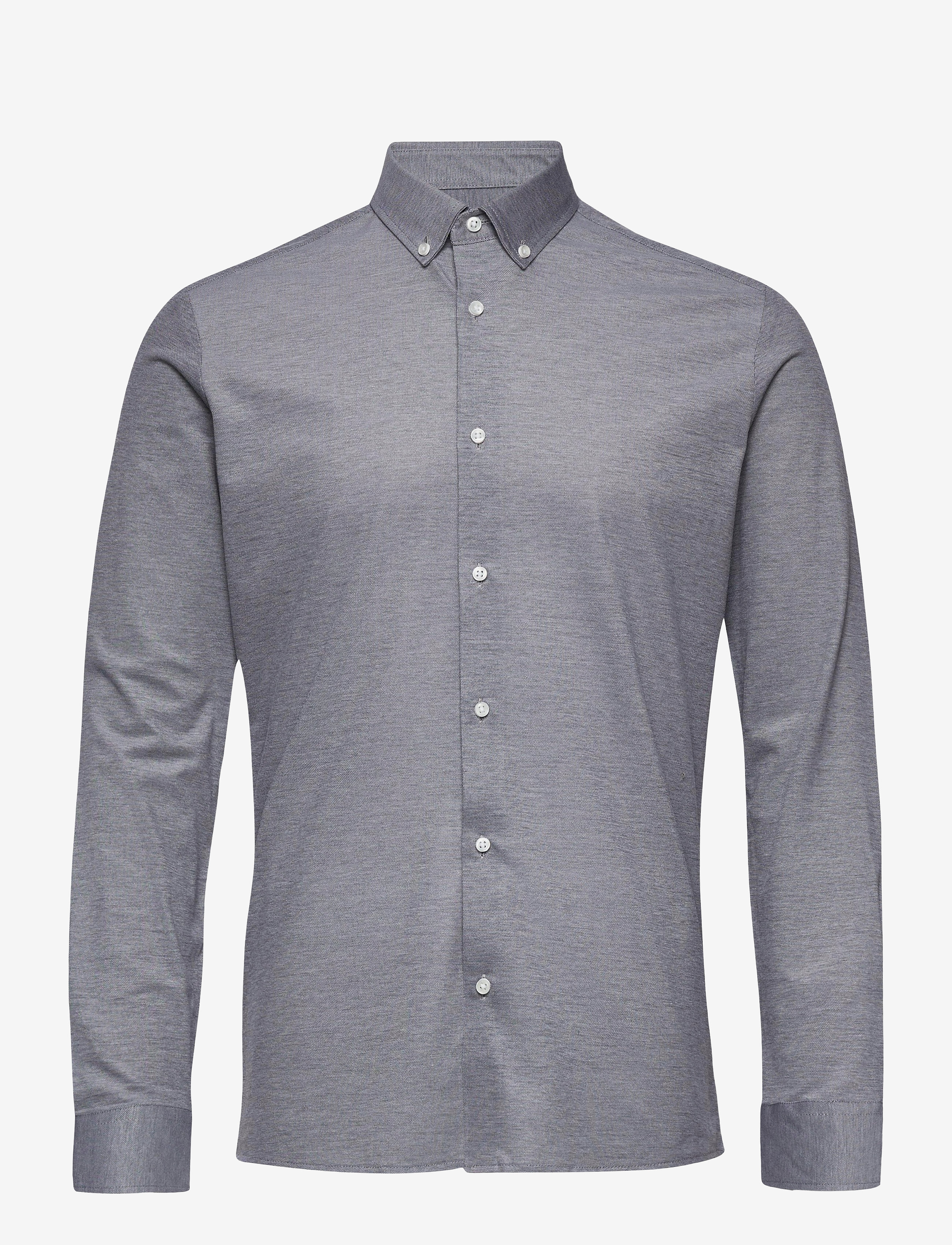 Seven Seas Copenhagen The Jersey | Men's I LS, Slim fit - Kläder - GREY / grey