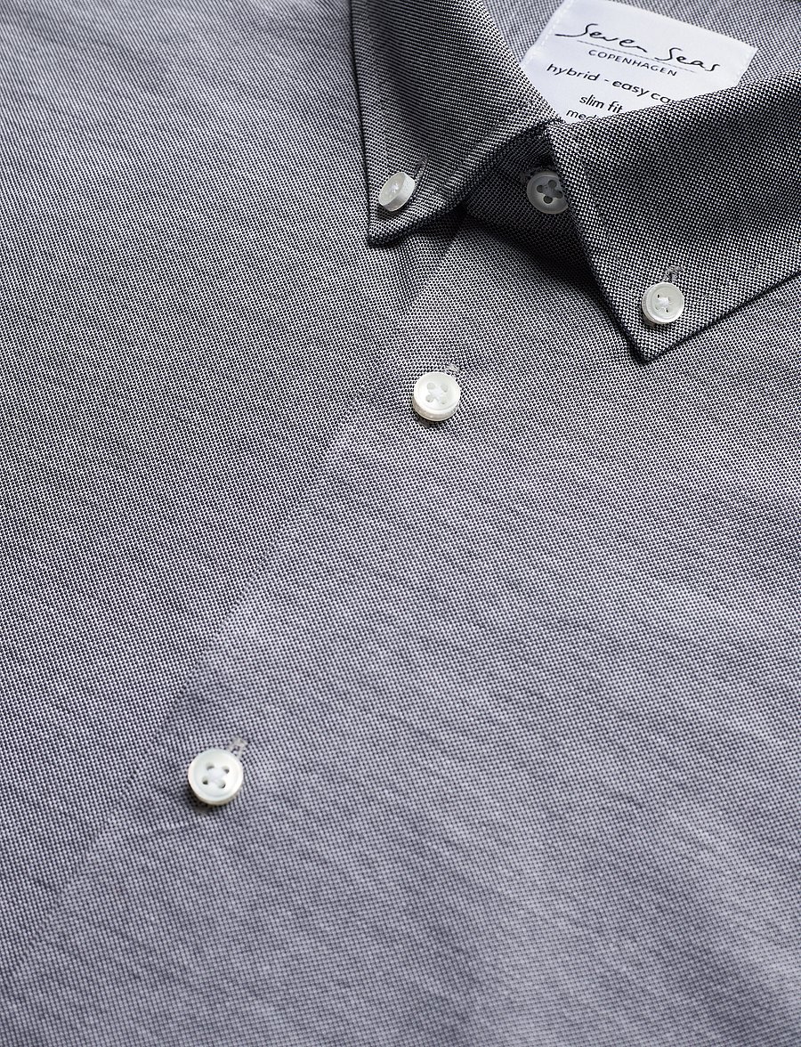 Seven Seas Copenhagen - SEVEN SEAS The Jersey | slim - formelle skjorter - grey - 4