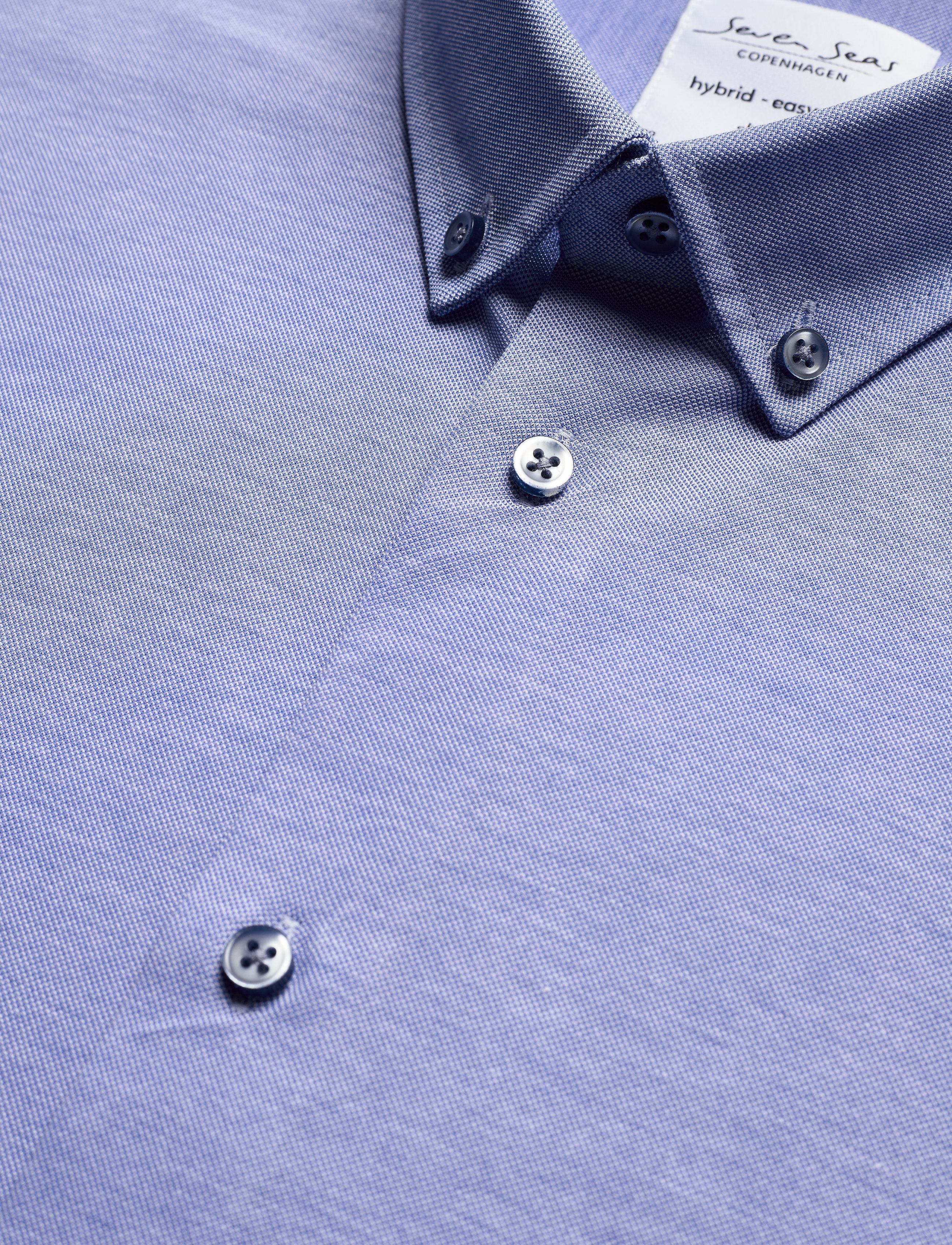 Seven Seas Copenhagen - SEVEN SEAS The Jersey | slim - formelle hemden - light blue - 3