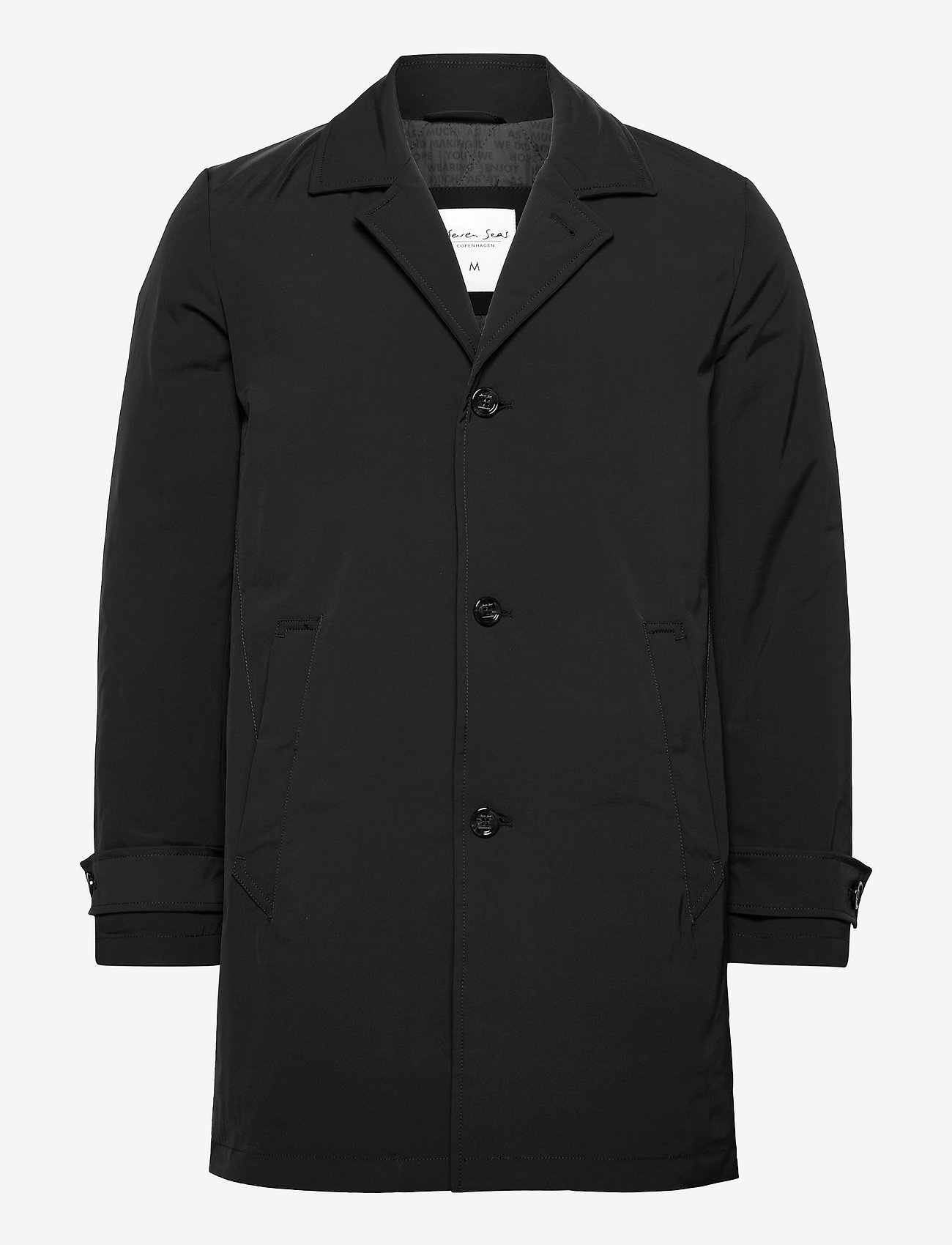 Seven Seas Copenhagen - The Car Coat I Men's - light coats - black - 0