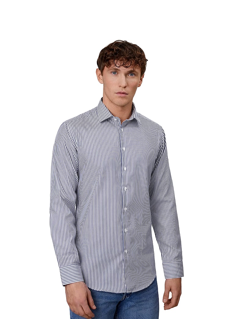 Seven Seas Copenhagen - SEVEN SEAS Fine Twill Cadet | slim - koszule wizytowe - navy - 0