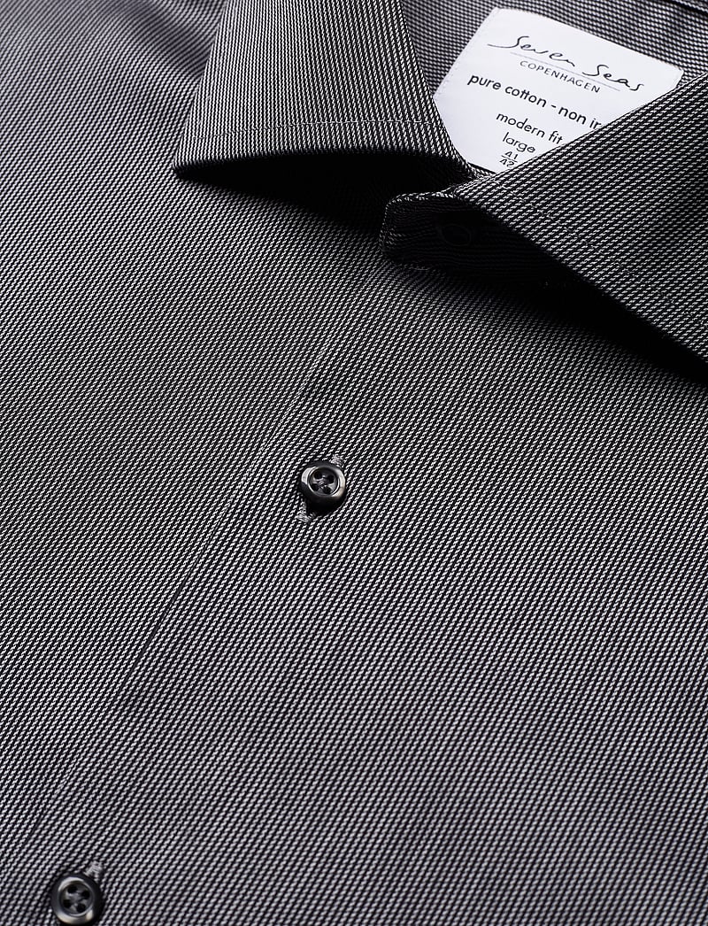 Seven Seas Copenhagen - SEVEN SEAS Fine Twill California | modern - stribede skjorter - dark grey - 3