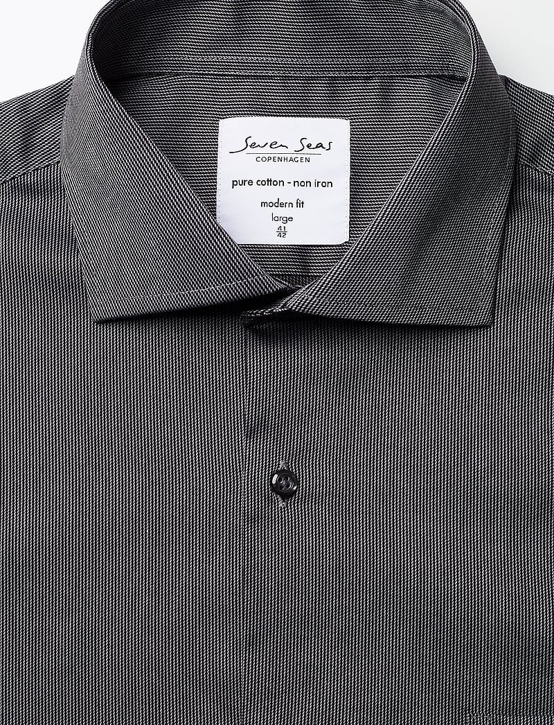 Seven Seas Copenhagen - SEVEN SEAS Fine Twill California | modern - stribede skjorter - dark grey - 4