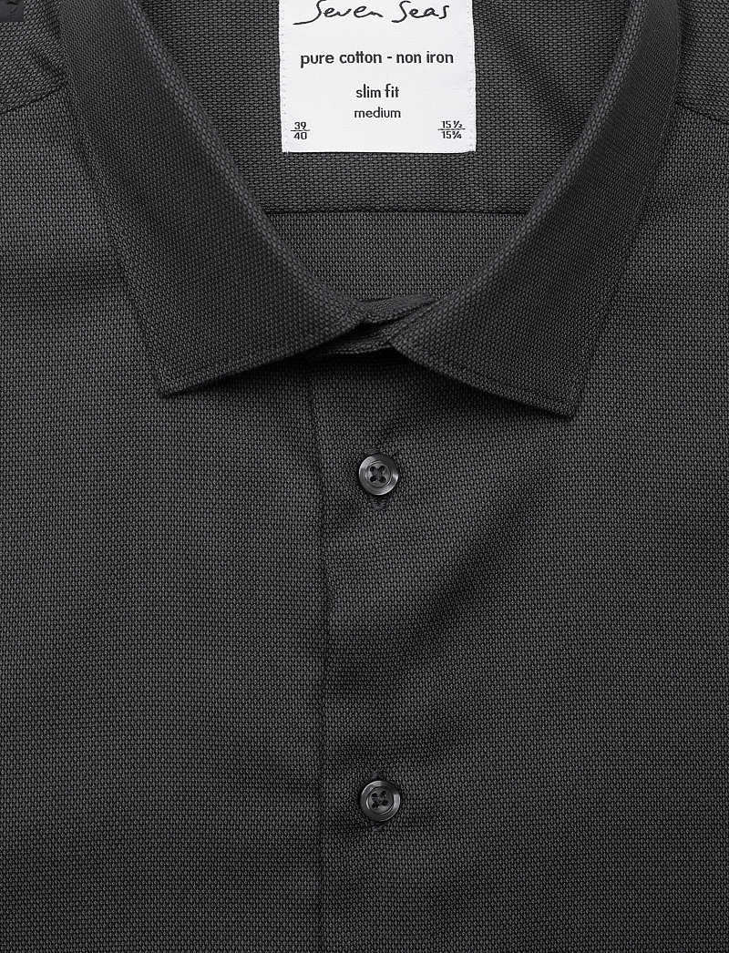 Seven Seas Copenhagen - SEVEN SEAS Royal Oxford | slim - oxford-hemden - charcoal - 2