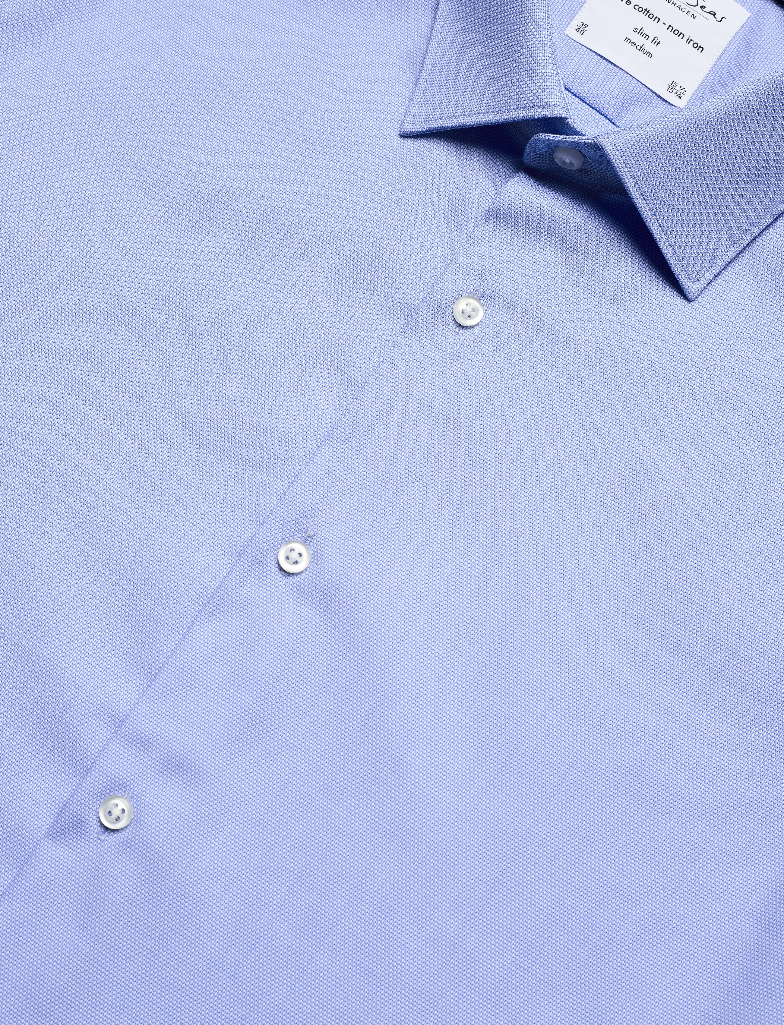 Seven Seas Copenhagen - SEVEN SEAS Royal Oxford | slim - oxford shirts - light blue - 4