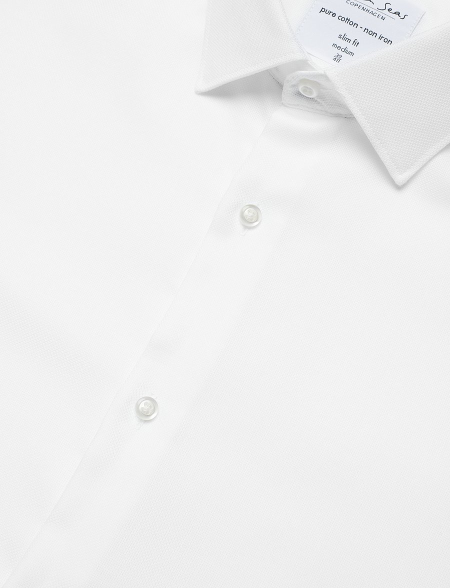 Seven Seas Copenhagen - SEVEN SEAS Royal Oxford | slim - oxford shirts - white - 3