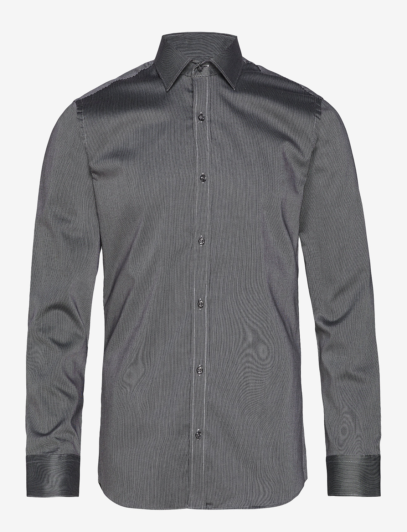 Seven Seas Copenhagen - SEVEN SEAS Fine Twill California | slim - business skjortor - dark grey - 0
