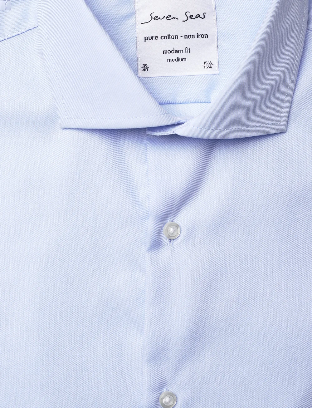 Seven Seas Copenhagen - SEVEN SEAS Fine Twill | modern - kostymskjortor - baby blue - 2