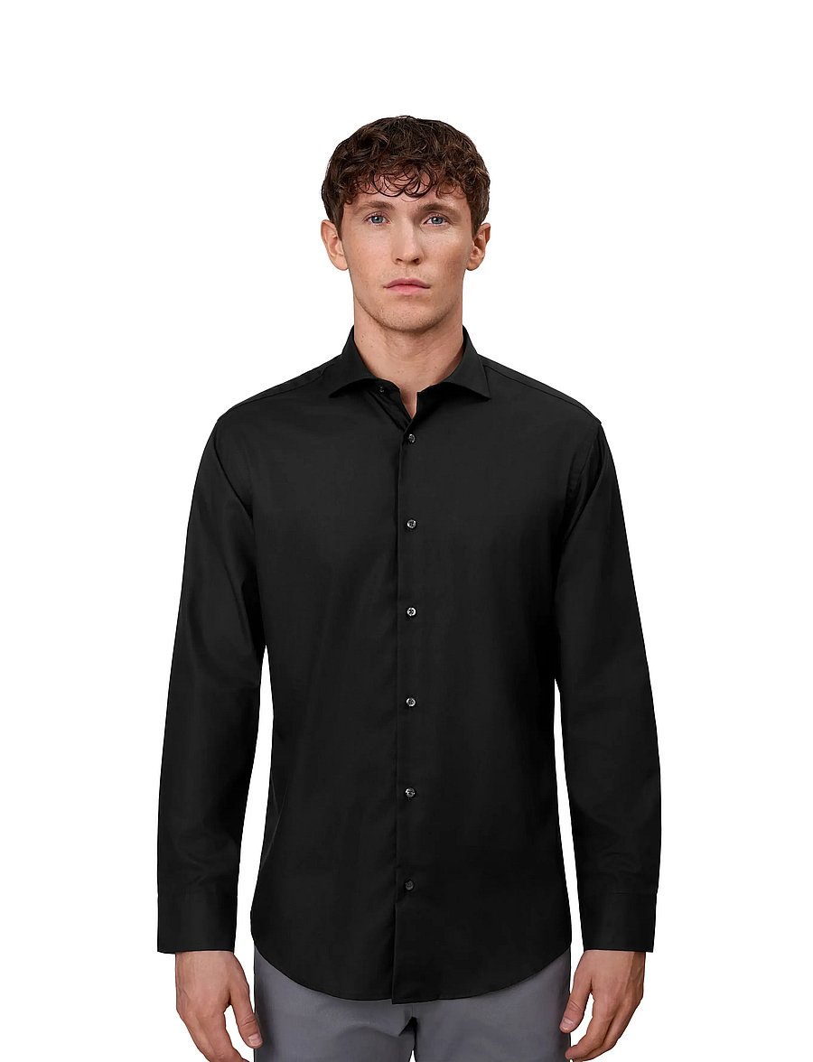 Seven Seas Copenhagen - SEVEN SEAS Fine Twill | modern - ametlikud särgid - black - 0