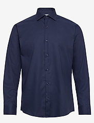 Seven Seas Copenhagen - Fine Twill - Boozt - basic shirts - navy - 0