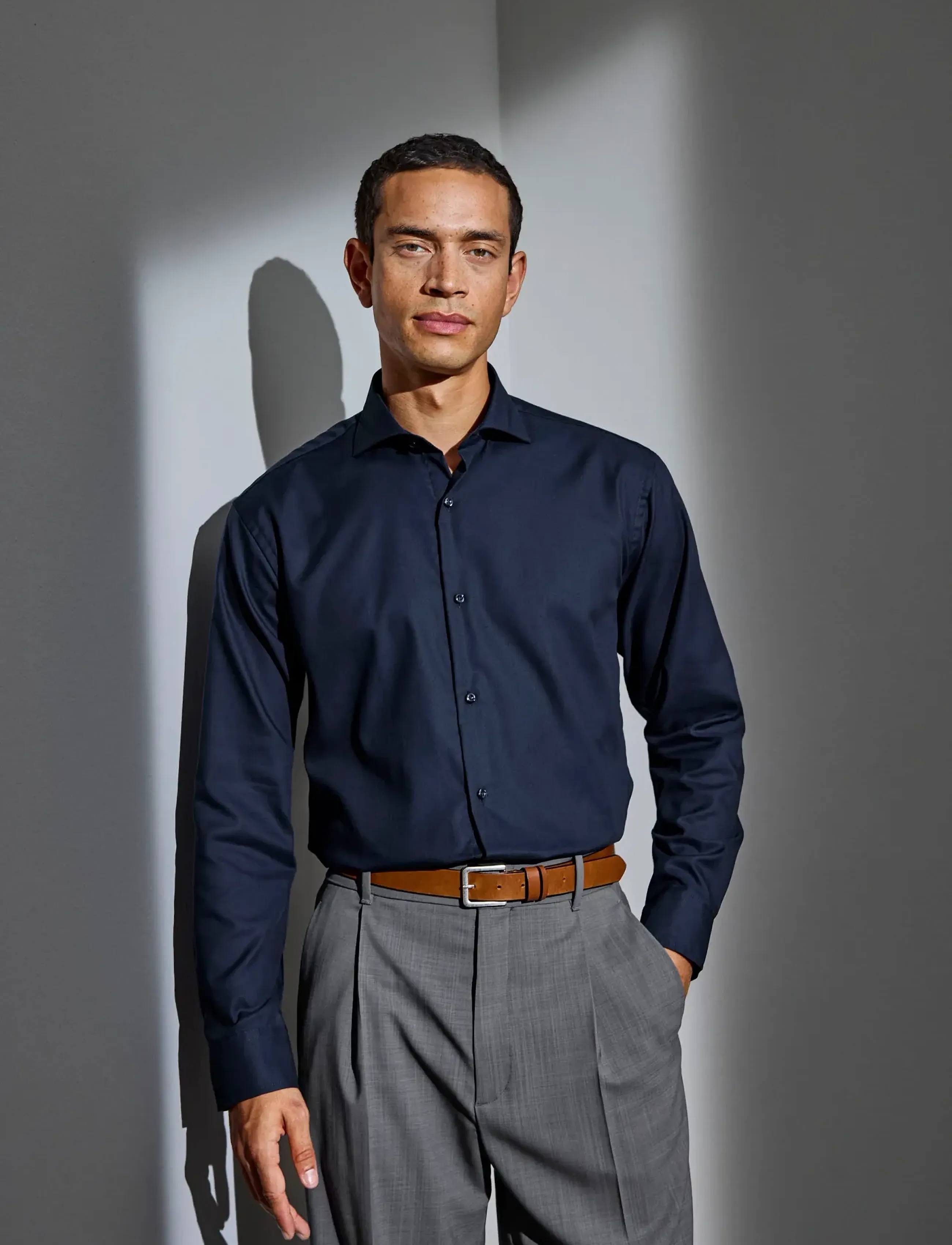 Seven Seas Copenhagen Seven Seas Fine Twill | Modern, S, Navy, Skjorter > Business, Herre