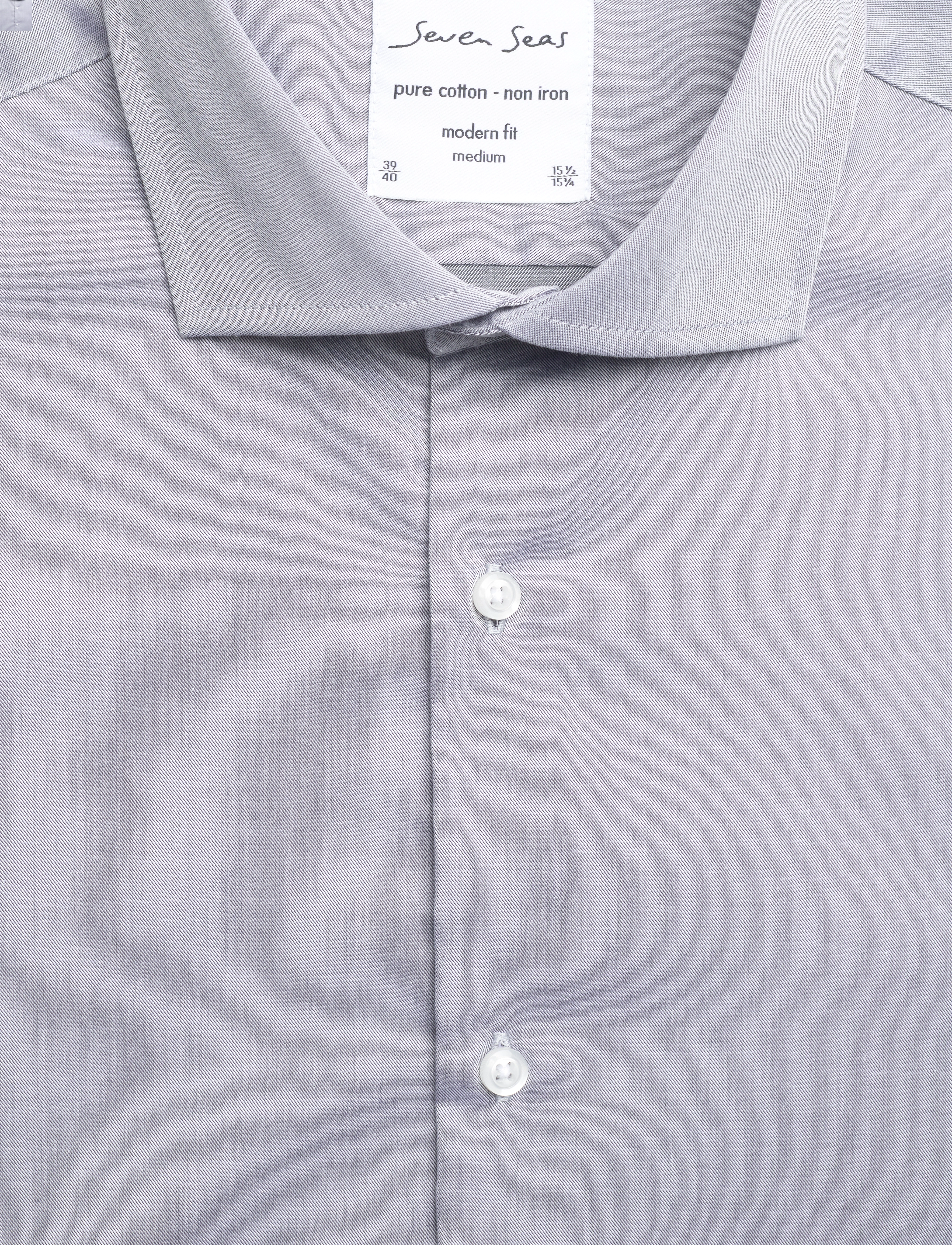Seven Seas Copenhagen - SEVEN SEAS Fine Twill | modern - basic skjorter - silver grey - 2