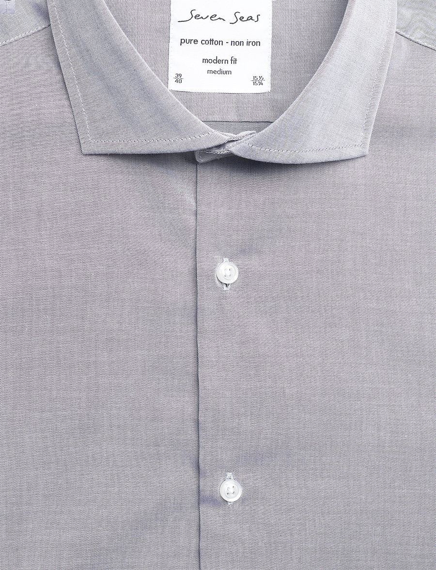 Seven Seas Copenhagen - SEVEN SEAS Fine Twill | modern - formelle hemden - silver grey - 2