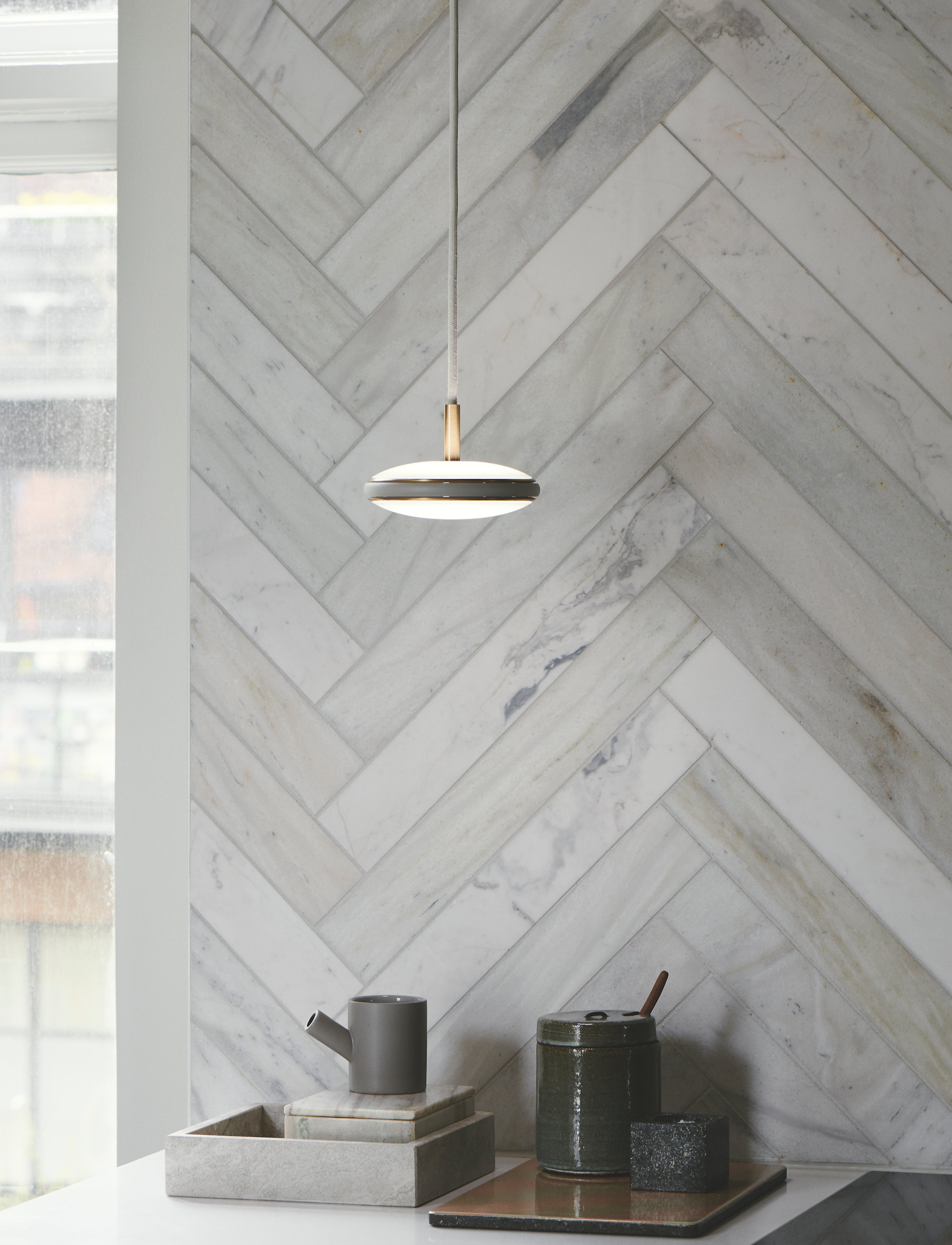 Shade Lights - ØS1 Pendant with Node - black/white - 1