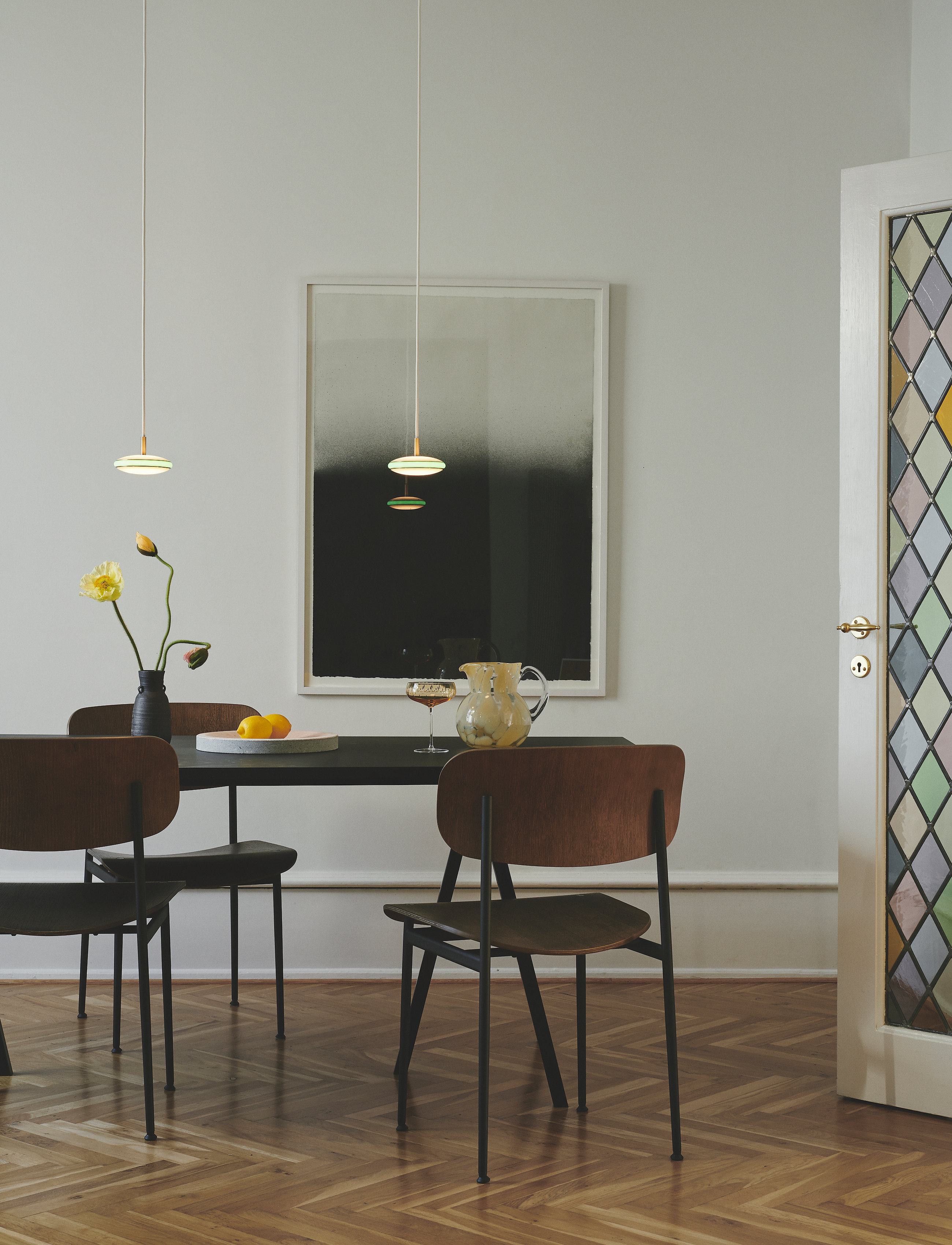 Shade Lights - ØS1 Pendant with Node - black/white - 2