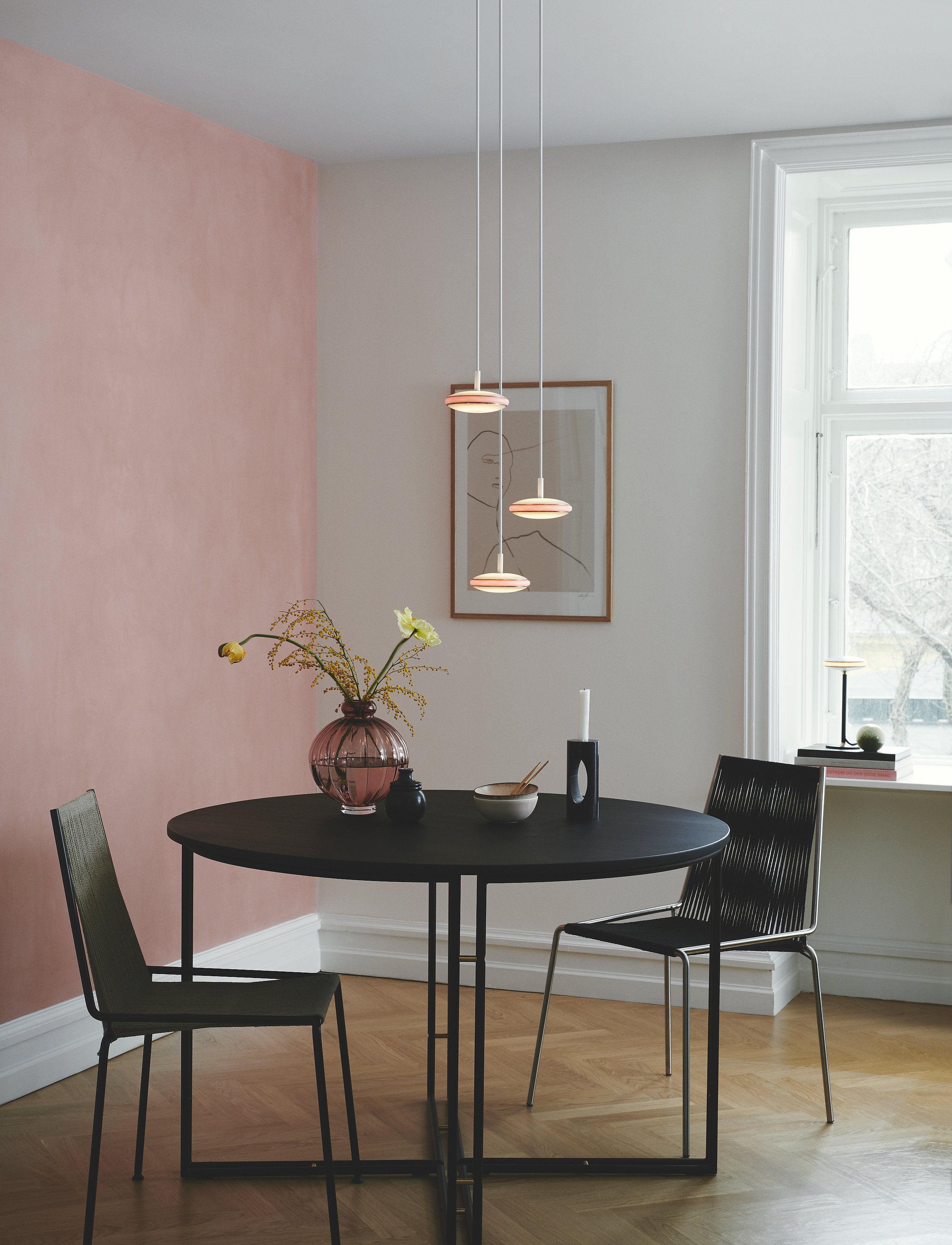Shade Lights - ØS1 Pendant with Node - black/white - 3