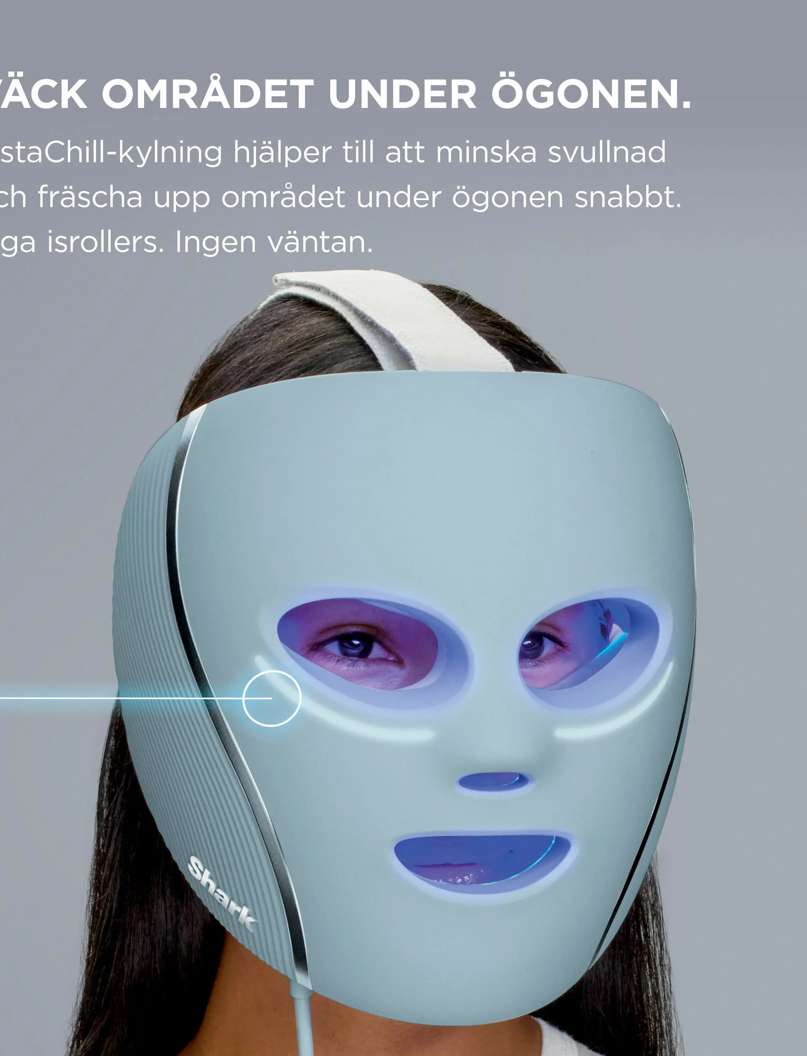 Shark - Shark CryoGlow Blemish Repair Mask with Charging Stand - beauty tech - white - 5