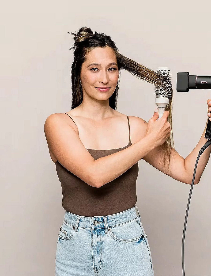 Shark - Shark FlexStyle 3-in-1 Hair Styler & Dryer - Black HD426EU - Šildomi plaukų suktukai - black - 2