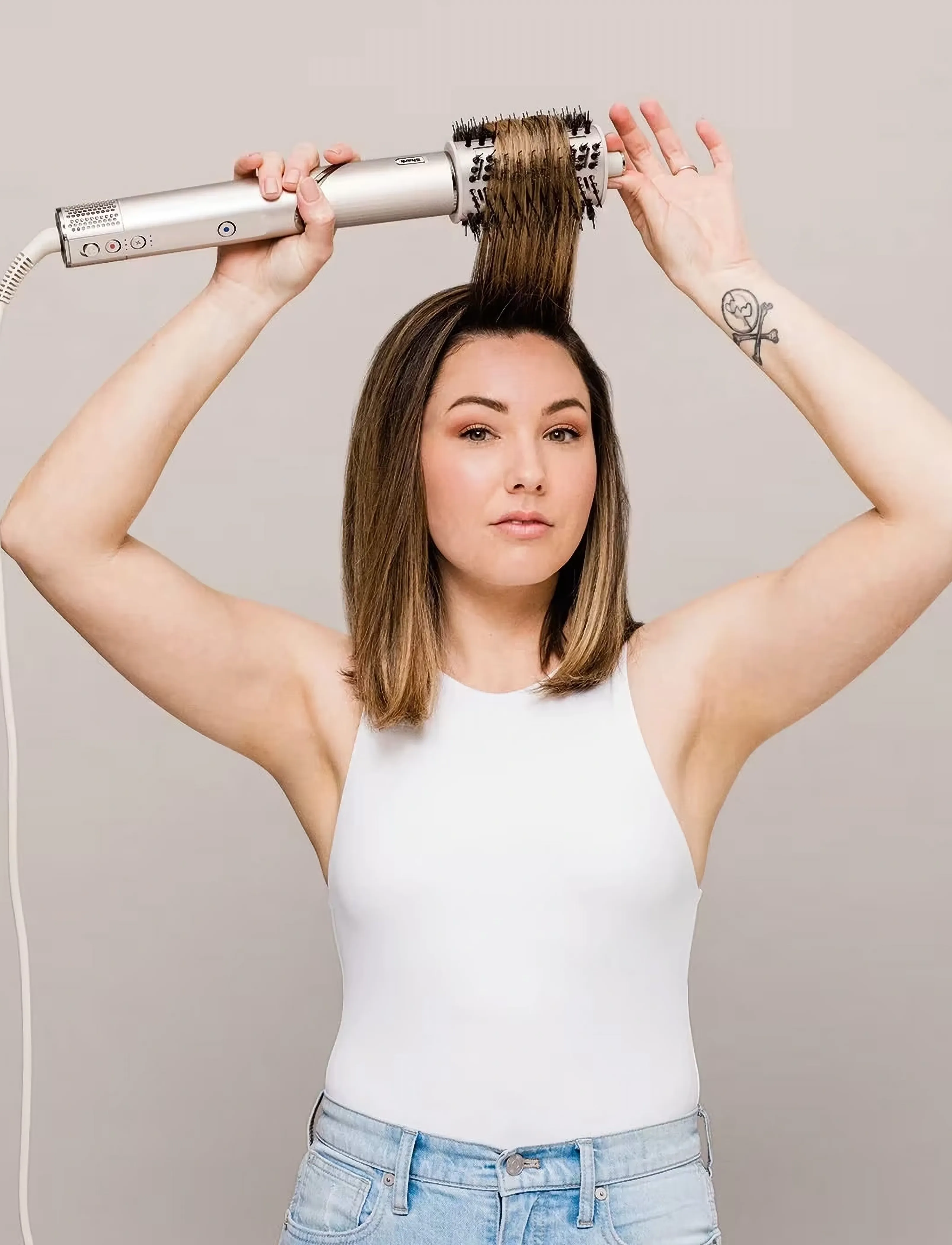 Shark Flexstyle 3-In-1 Hair Styler & Dryer Stone Hd426Sleu, One Size, Tools, Silber - Dryers, Beauty