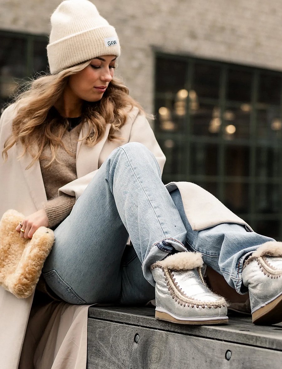 Shepherd - Lou boots - alltags-style - silver - 0