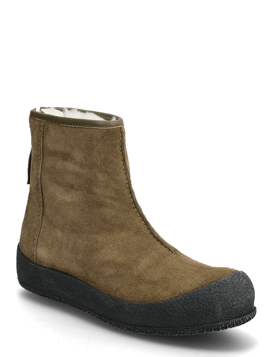 Shepherd - Elin boots - platta ankelboots - kakhi green - 0