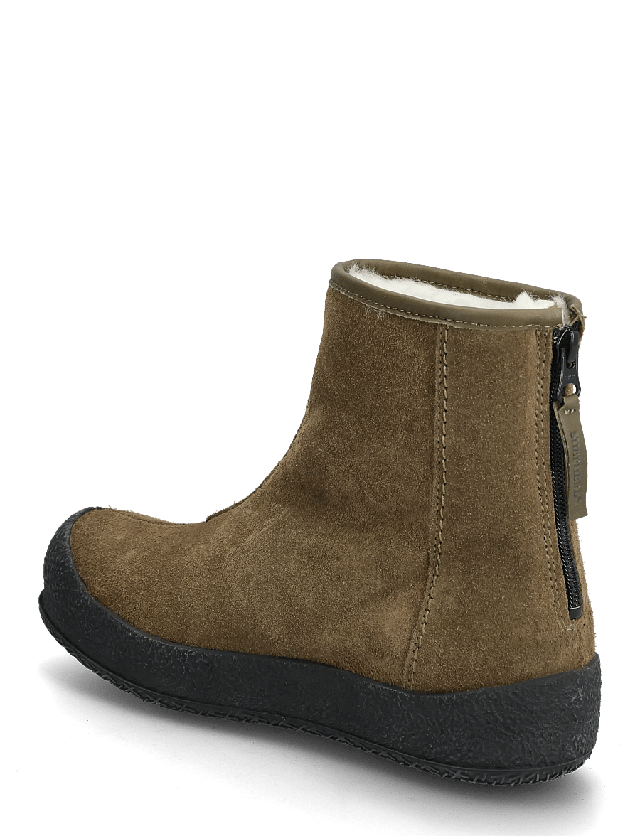 Shepherd - Elin boots - platta ankelboots - kakhi green - 2