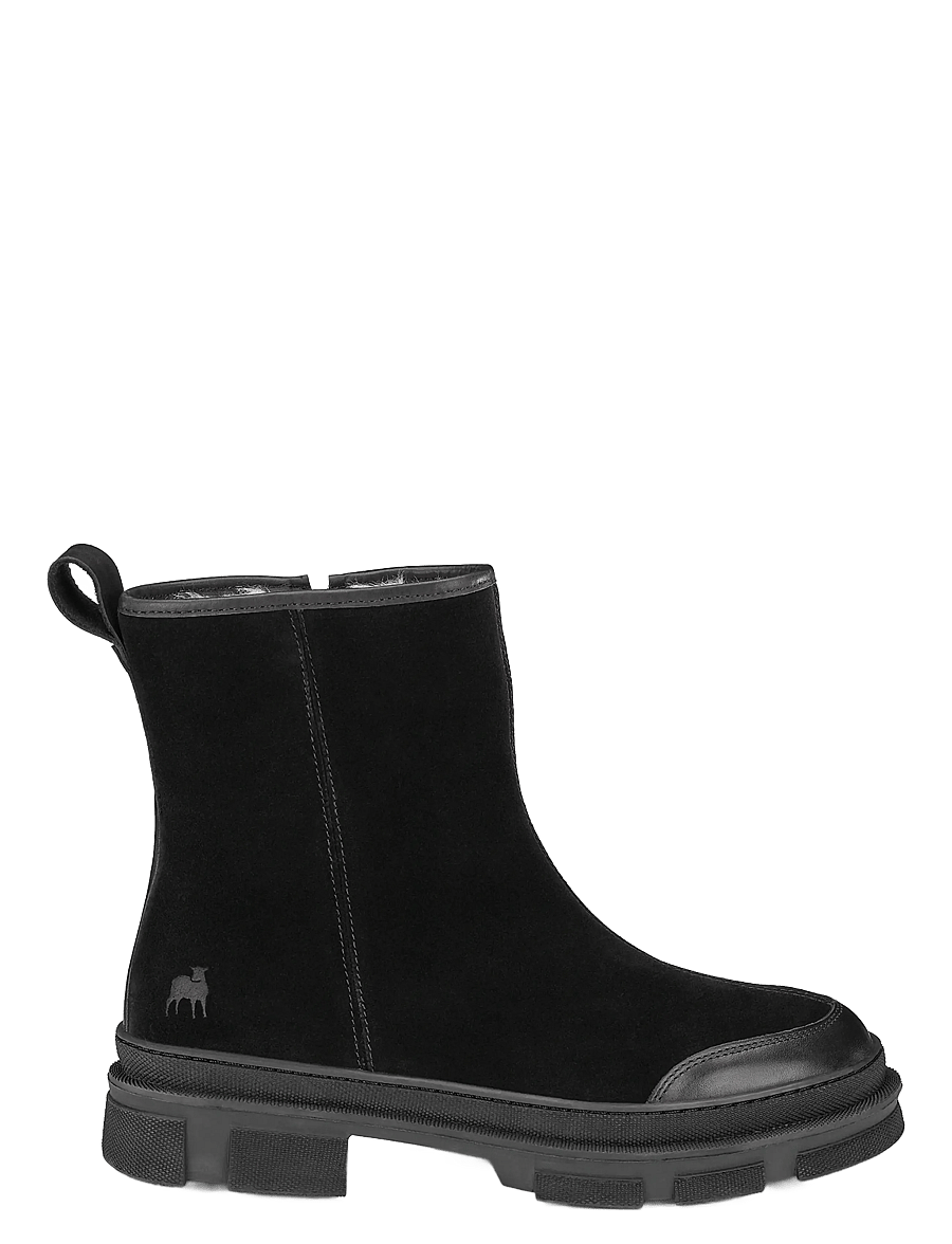 Shepherd - Serena boots - teddy boots - black suede - 0