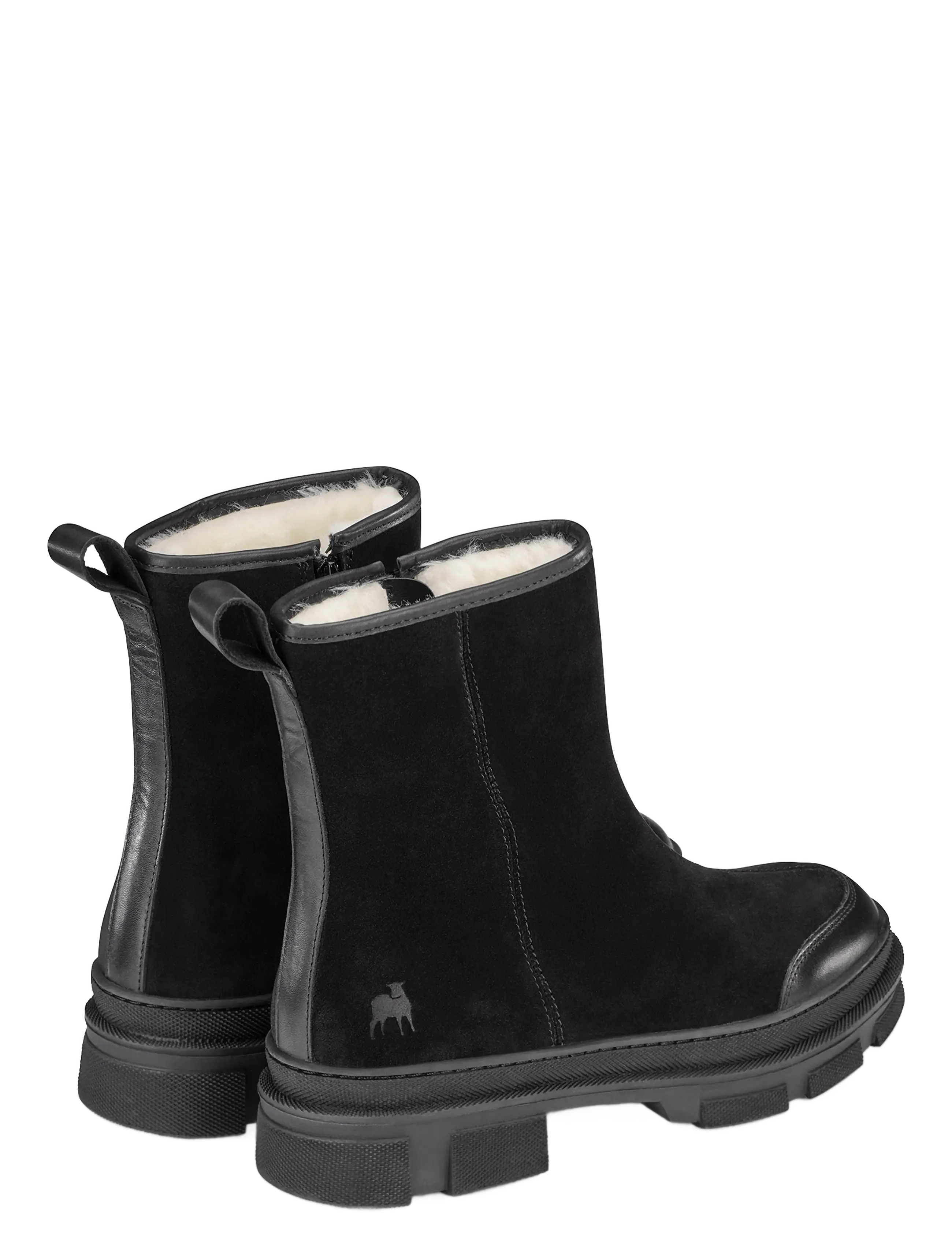 Shepherd - Serena boots - teddy boots - black suede - 2