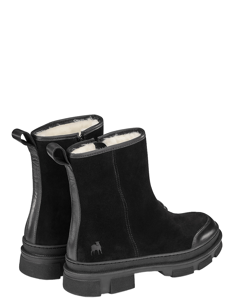 Shepherd - Serena boots - teddy boots - black suede - 2
