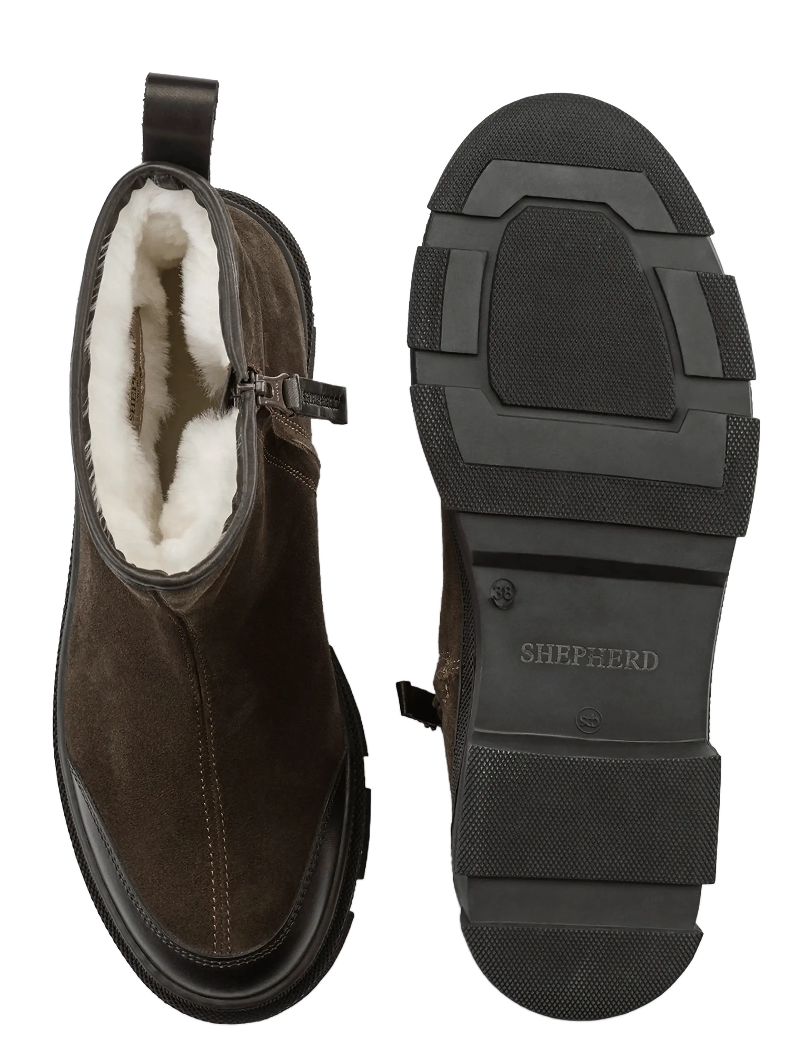 Shepherd - Serena boots - bamsestøvler - brown suede - 3