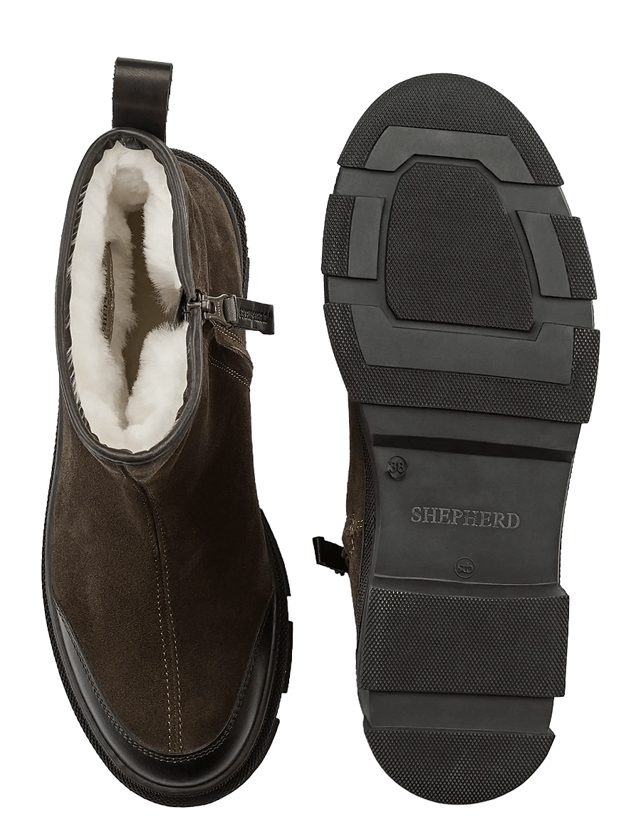Shepherd - Serena boots - bamsestøvler - brown suede - 3