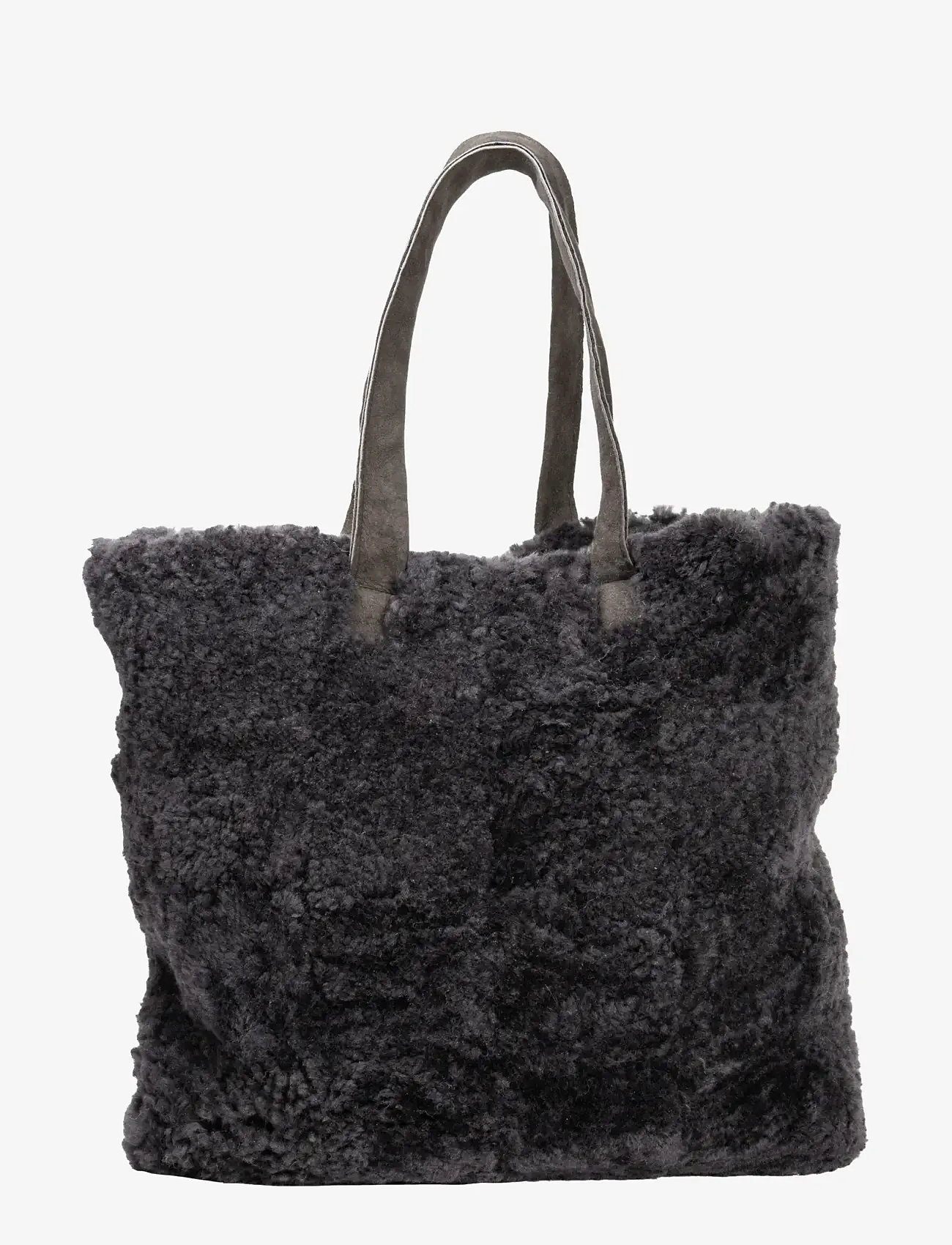 Shepherd - Aspen väska patchwork fårskinn - tote-stiilis kotid - asphalt - 0