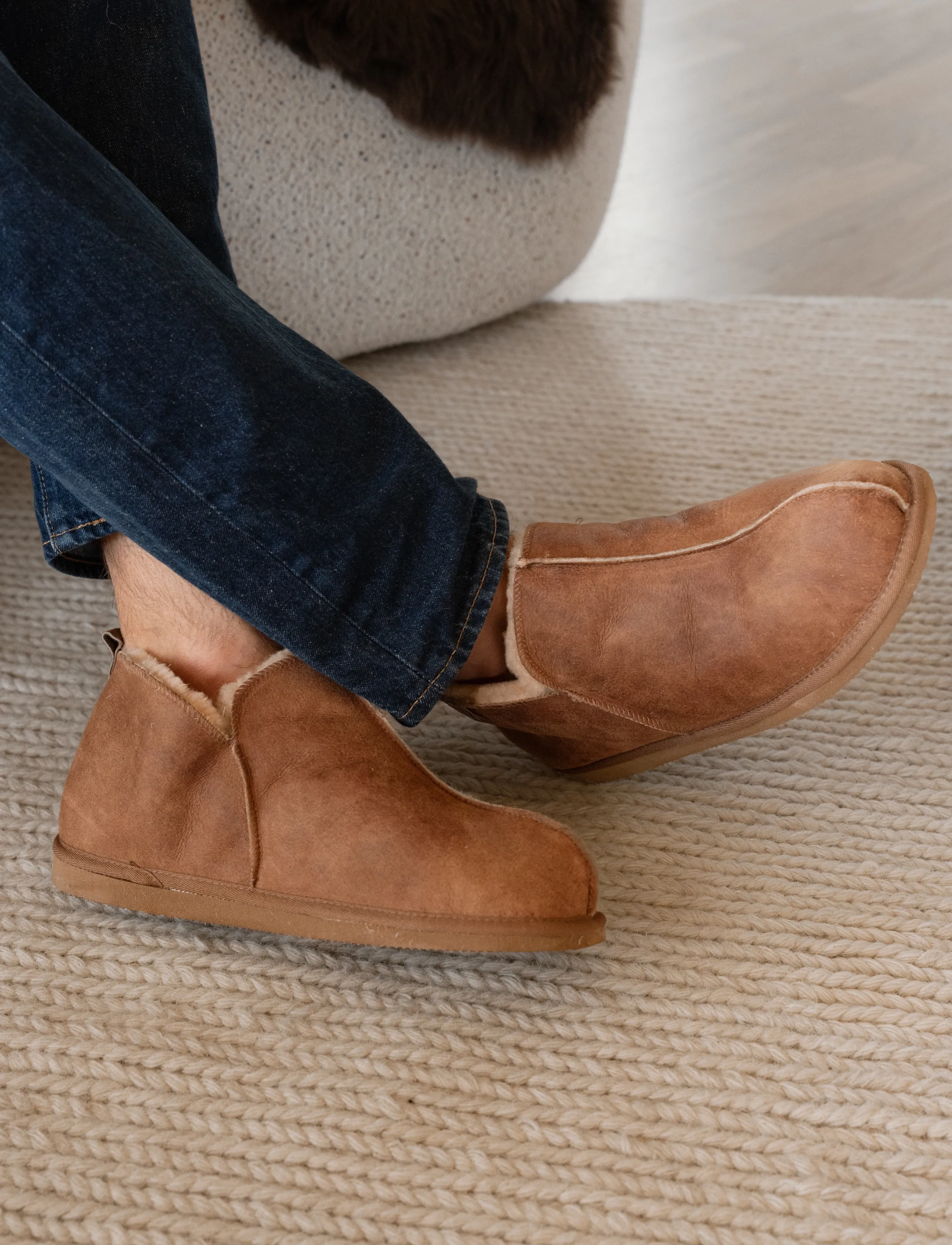 Shepherd Anton - Sko - ANTIQUE COGNAC / beige