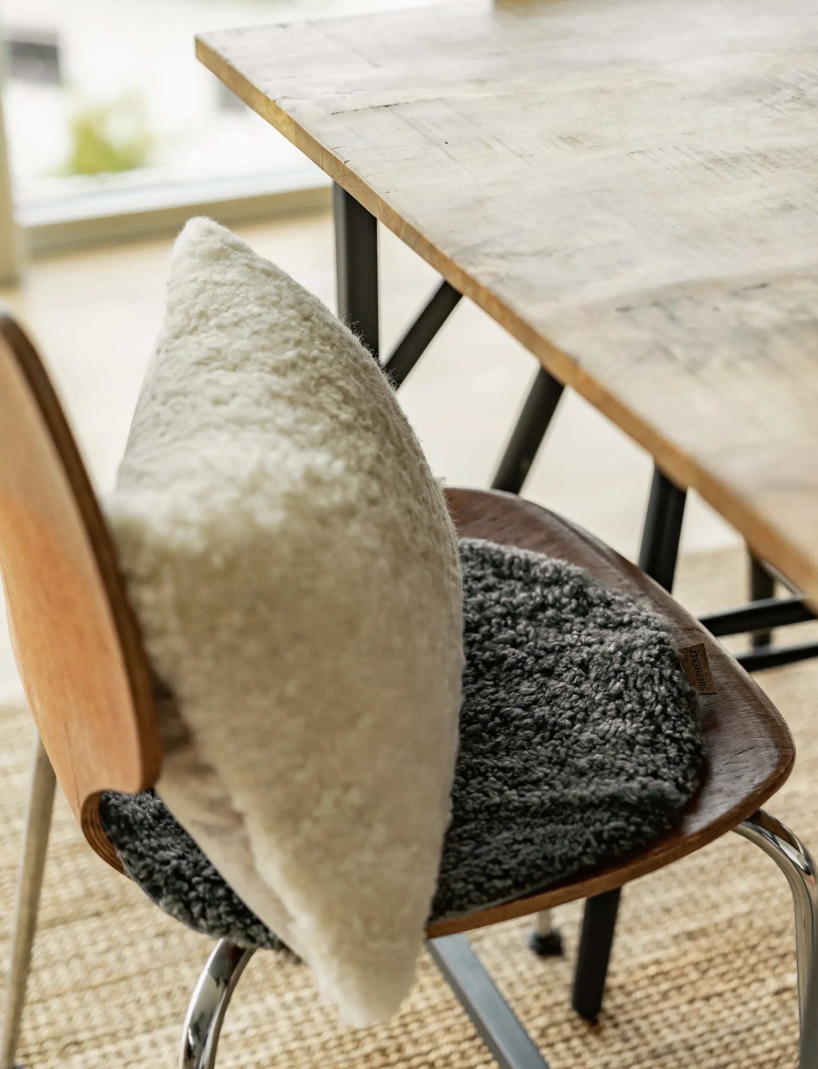 Shepherd Ida Chair Cushion, One Size, Grey, Tekstiler > Sædepuder, Unisex