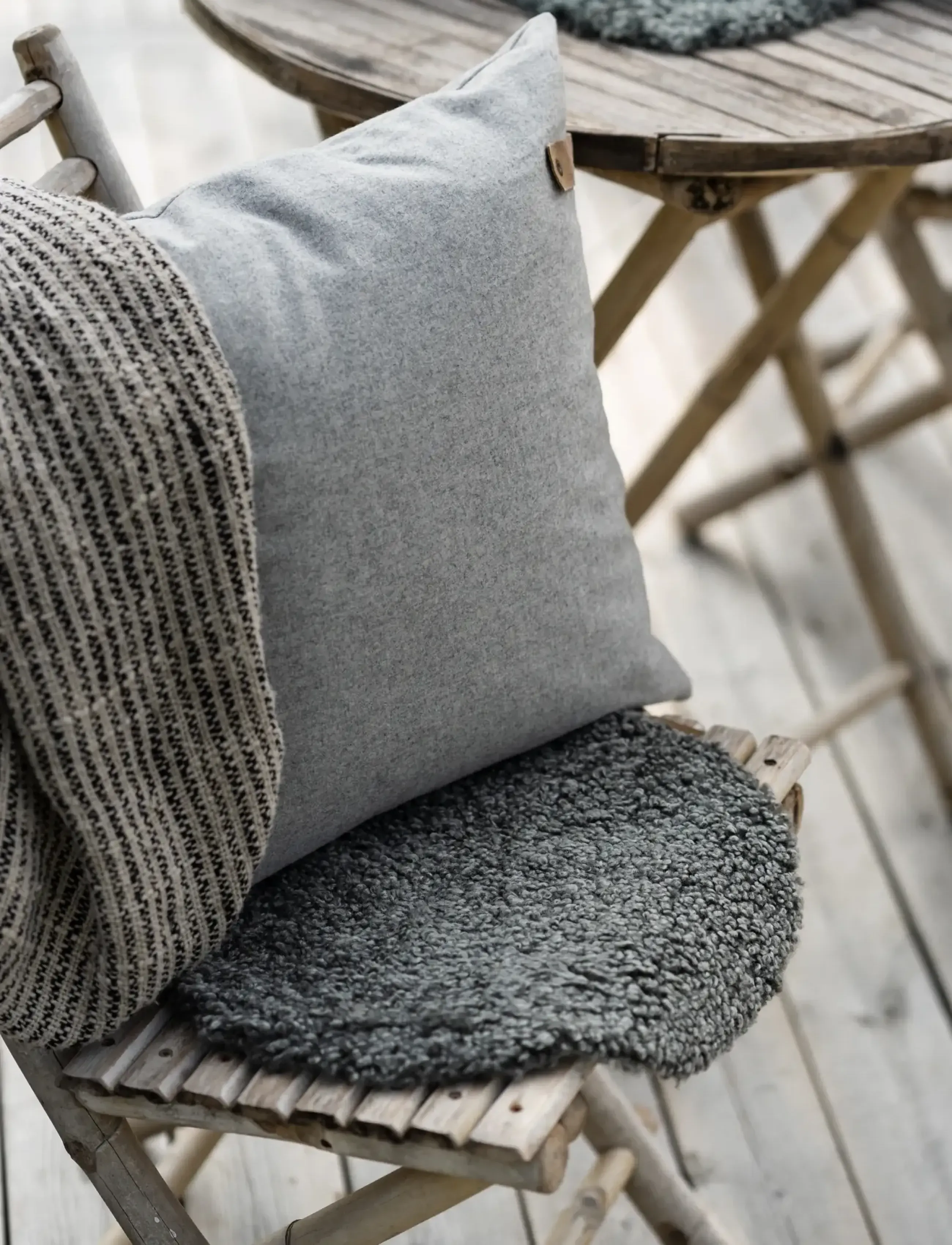 Shepherd Ida Chair Cushion, One Size, Grey, Tekstiler > Sædepuder, Unisex