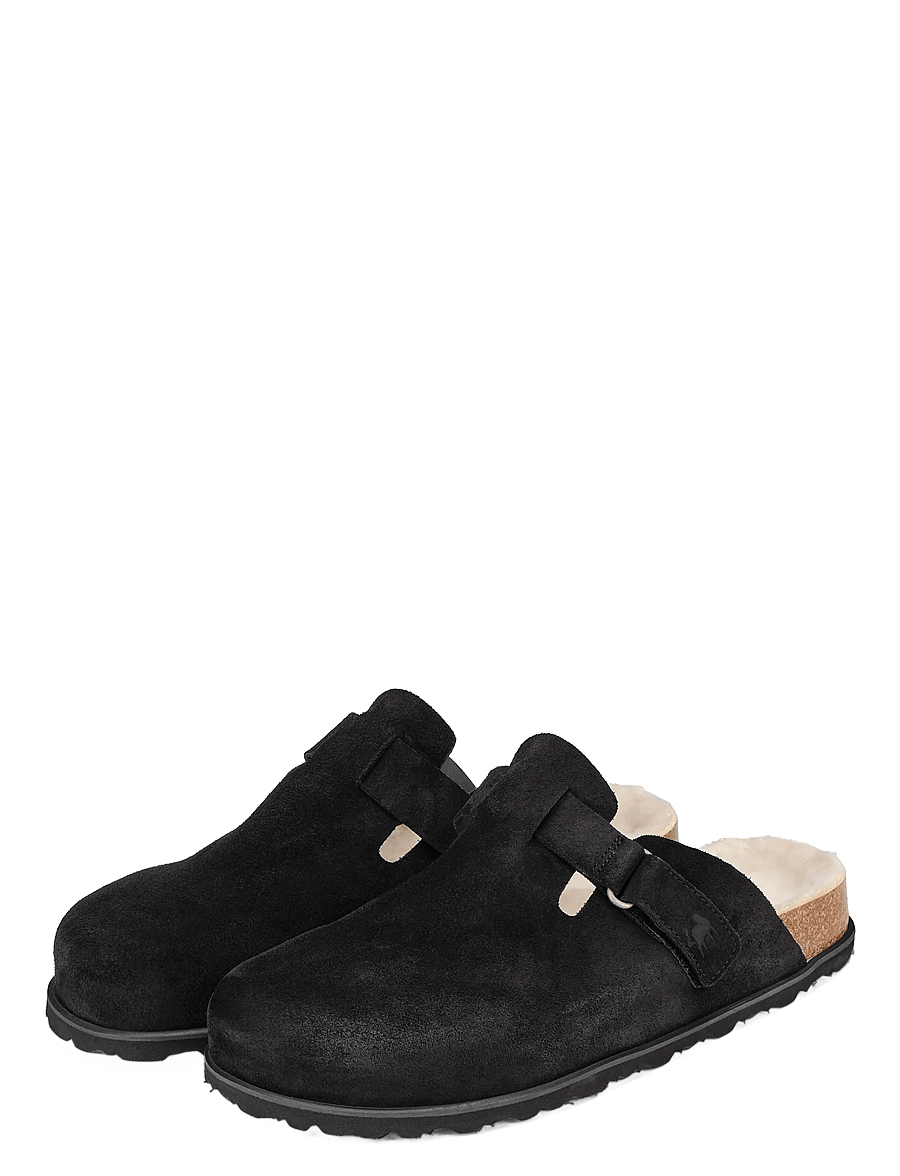 Shepherd - Valdemar tofflor - pantoletten & clogs - black suede - 2