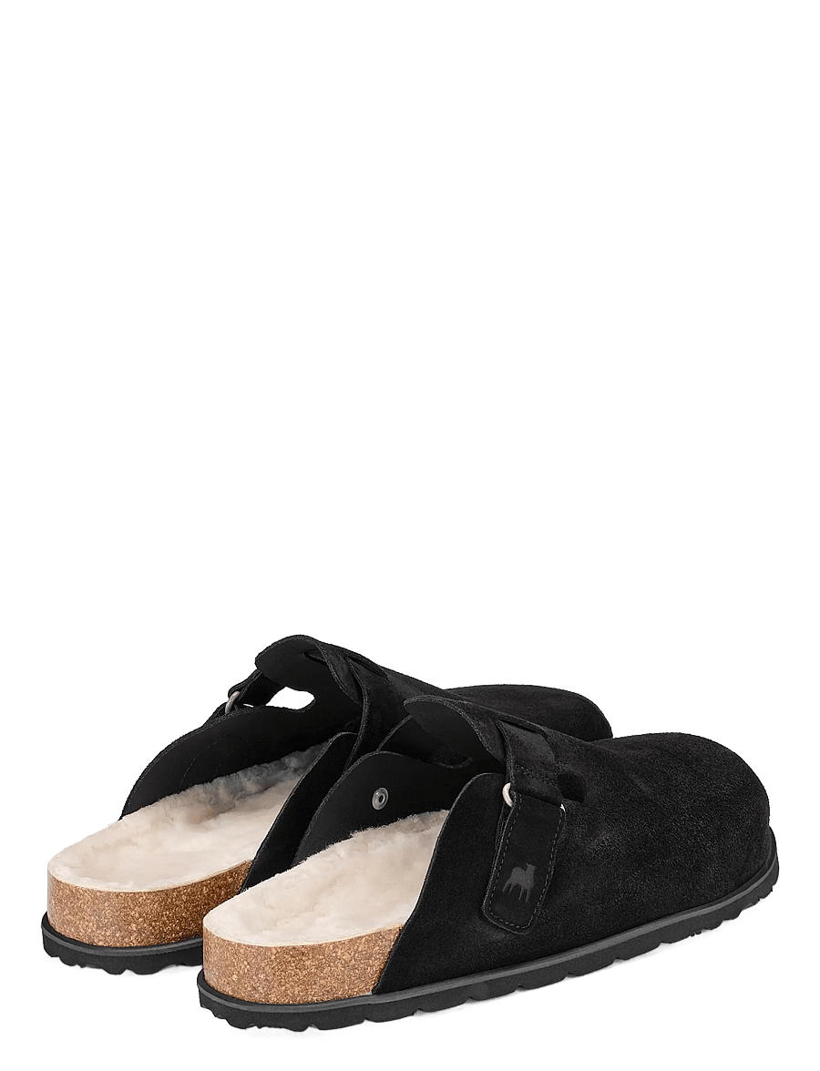 Shepherd - Valdemar tofflor - pantoletten & clogs - black suede - 3