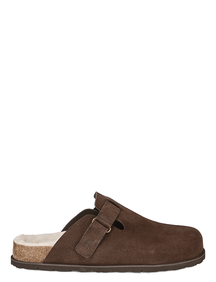 Shepherd - Valdemar tofflor - pantoletten & clogs - brown suede - 1