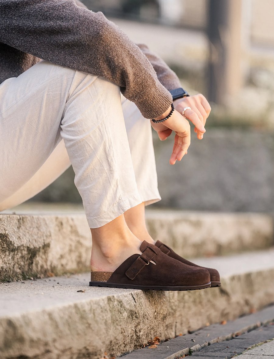 Shepherd - Valdemar tofflor - pantoletten & clogs - brown suede - 0