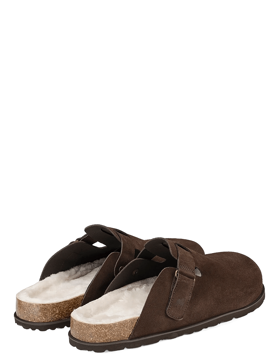 Shepherd - Valdemar tofflor - pantoletten & clogs - brown suede - 3