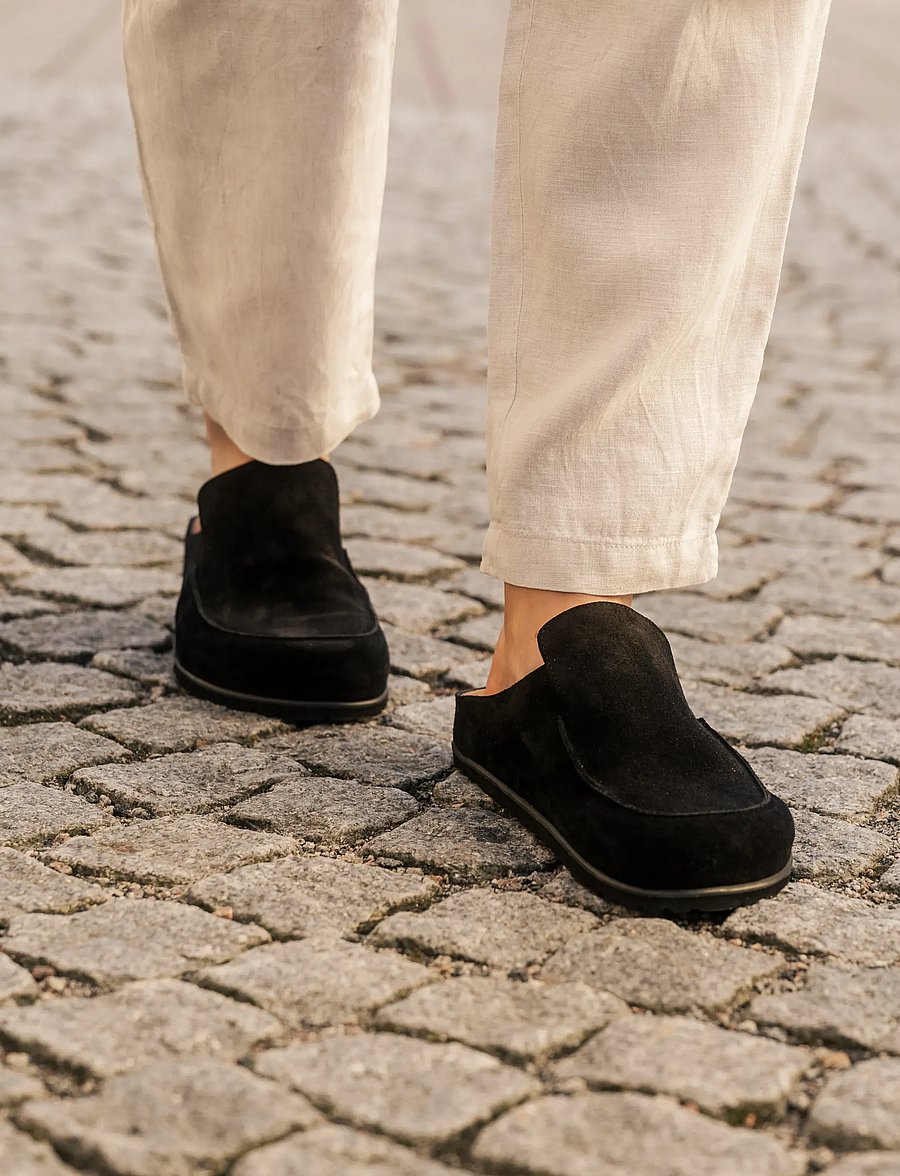 Shepherd - Pedro tofflor - loafer - black suede - 0