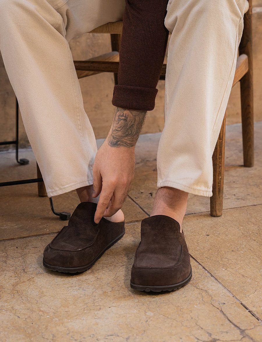 Shepherd - Pedro tofflor - loafer - brown suede - 0