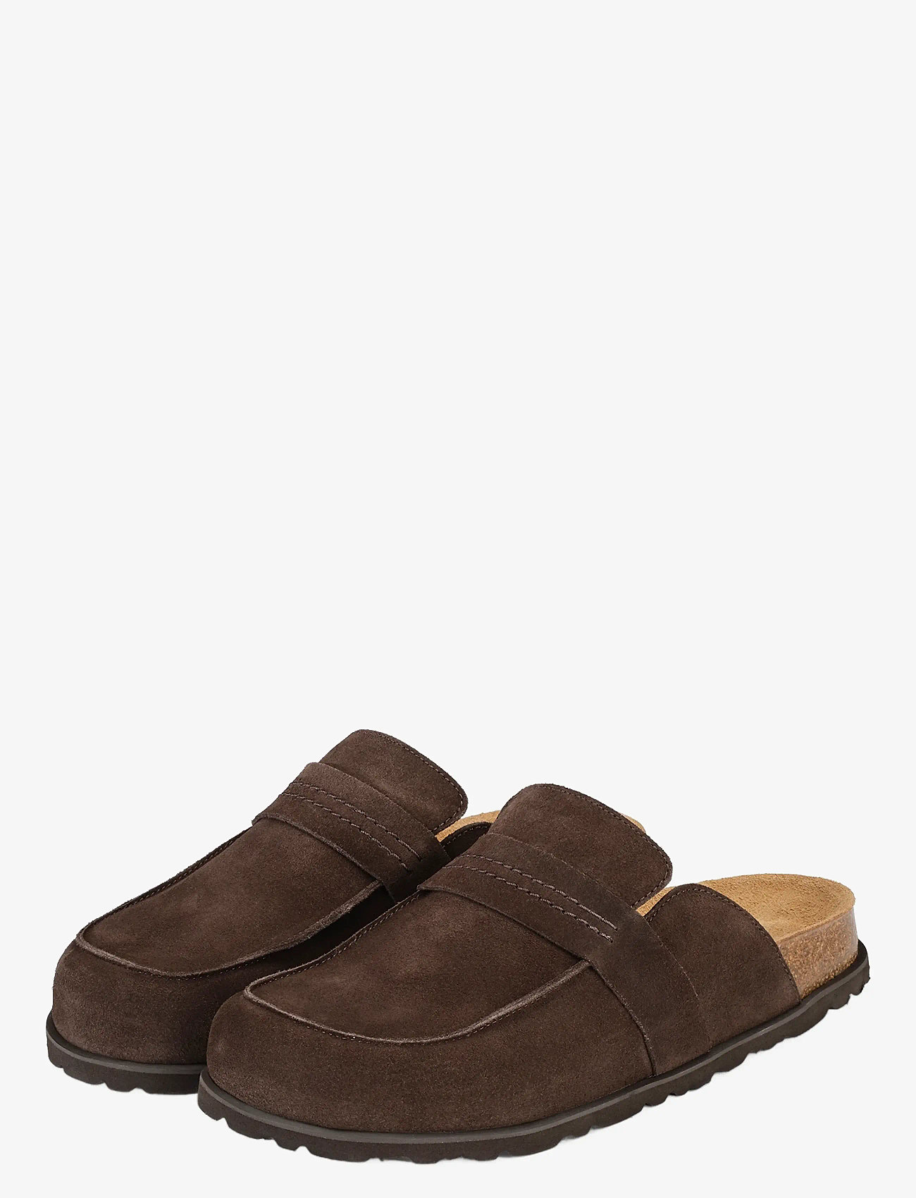 Shepherd - Petra tofflor - tasapohjaiset pistokkaat - brown suede - 2