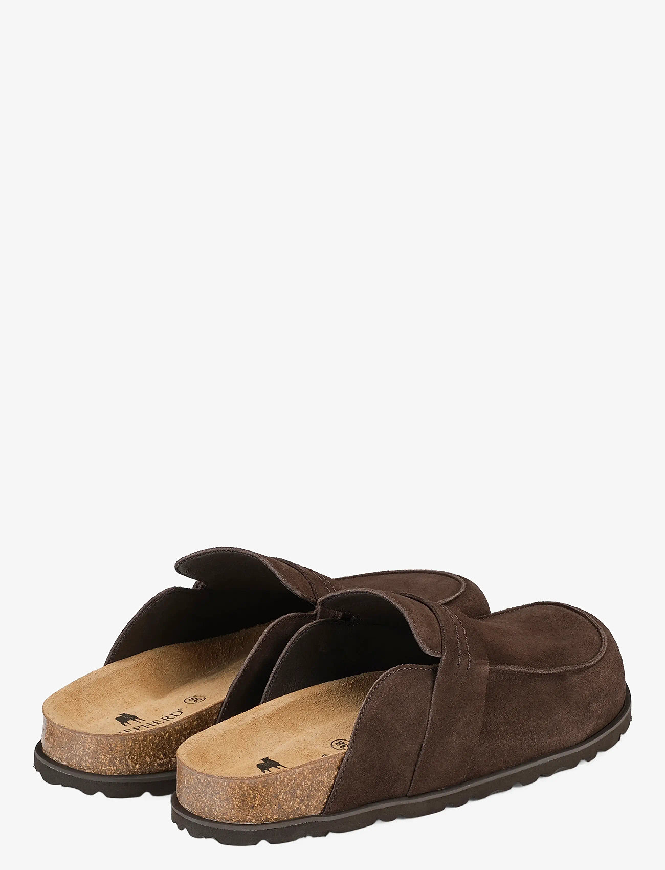Shepherd - Petra tofflor - tasapohjaiset pistokkaat - brown suede - 3